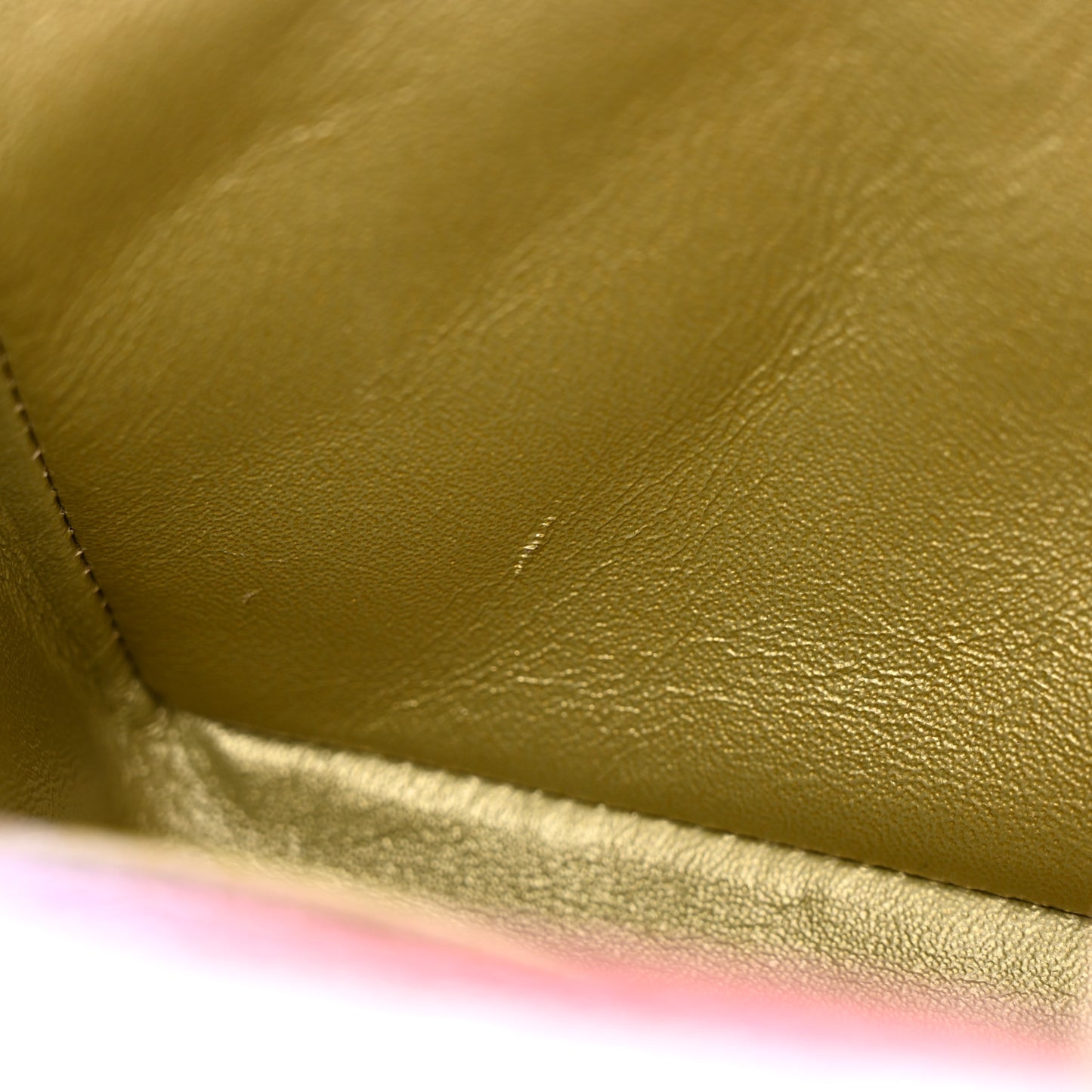 Metallic Goatskin Quilted Mini 2.55 Reissue Flap Multicolor