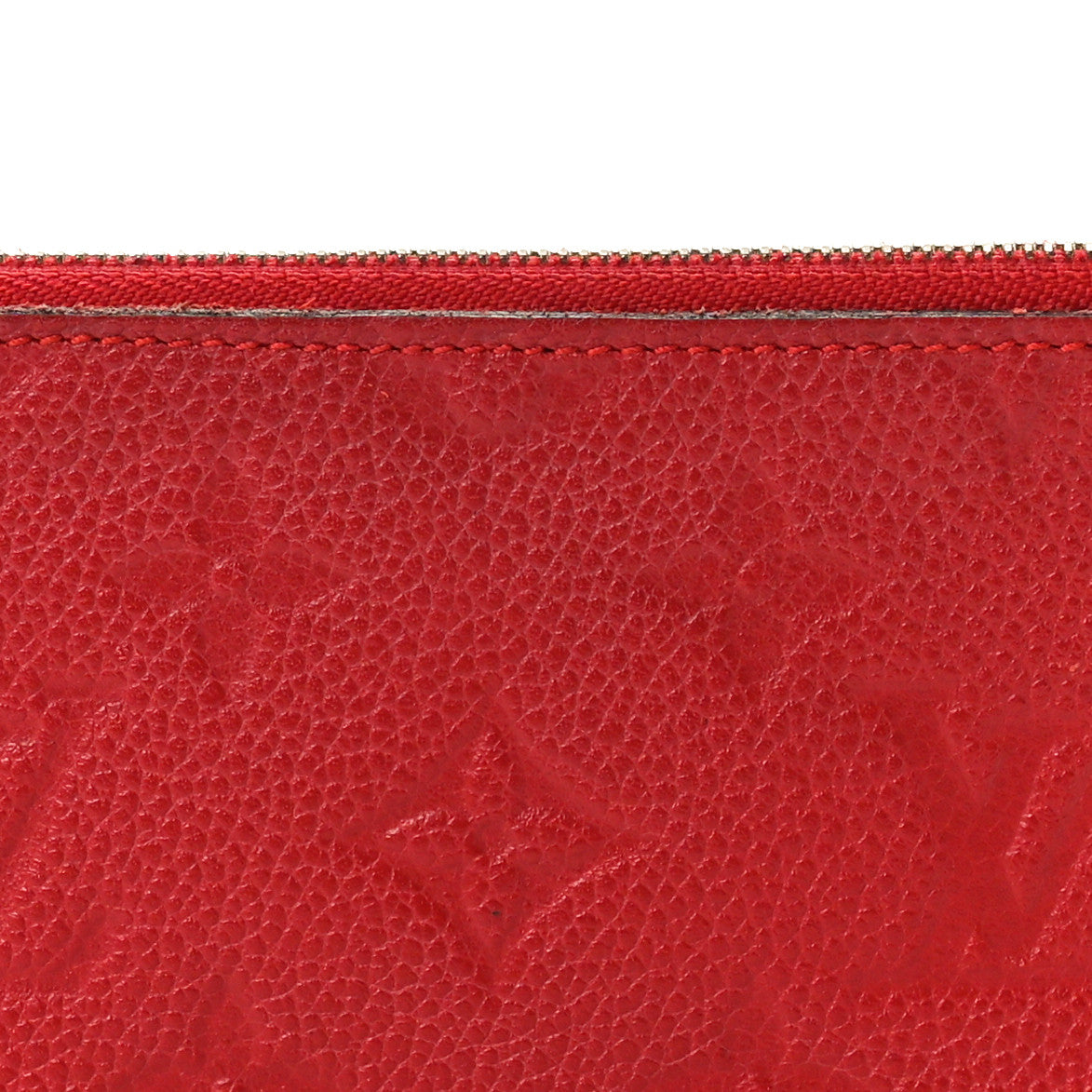 Empreinte Felicie Chain Wallet Zippered Insert Scarlet