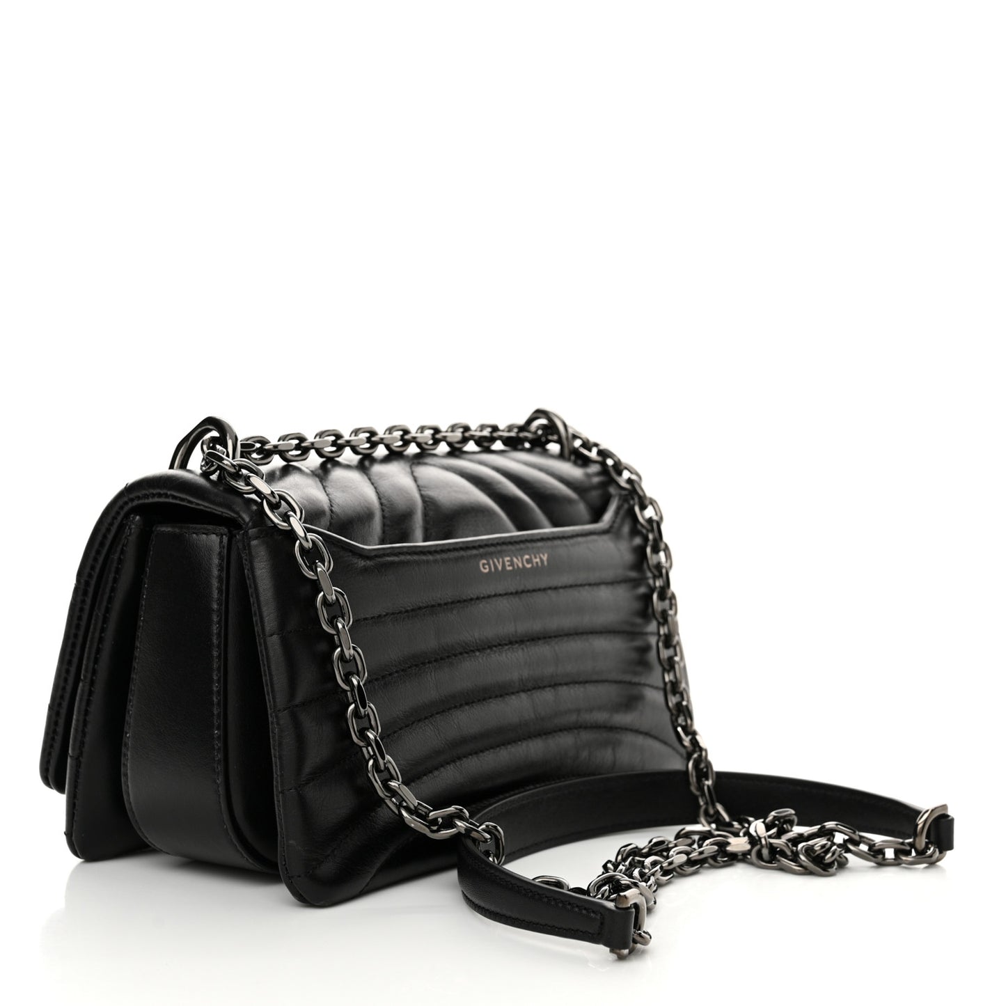 Calfskin Quilted Small 4G Shoulder Bag Black