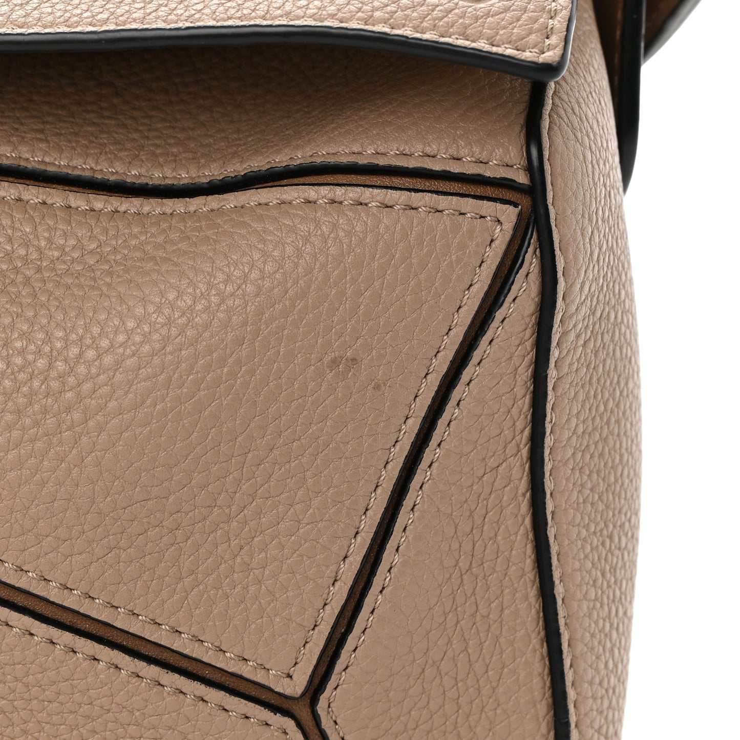 Grained Calfskin Small Puzzle Bag Sand Mink