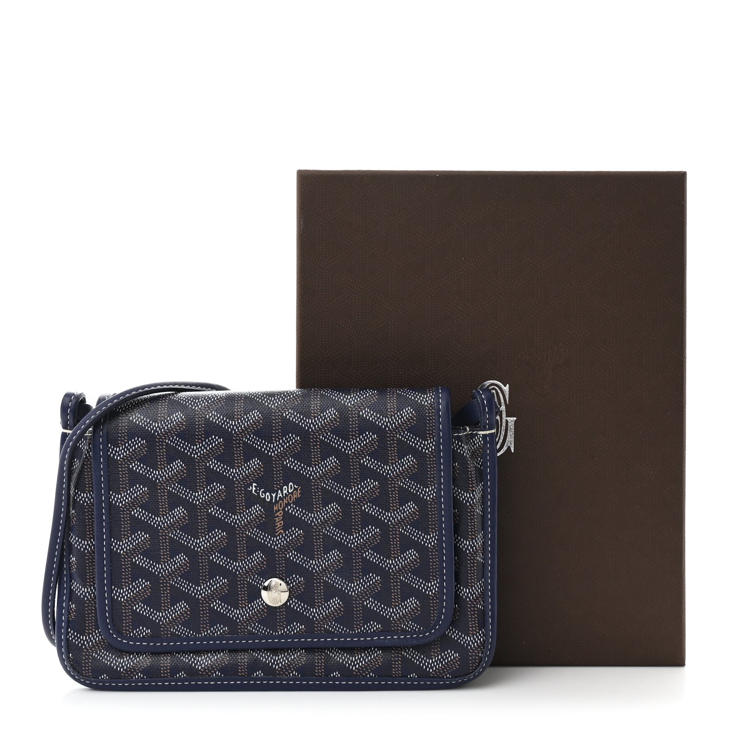 Goyard Goyardine Plumet Wallet Clutch Navy 11 of 11