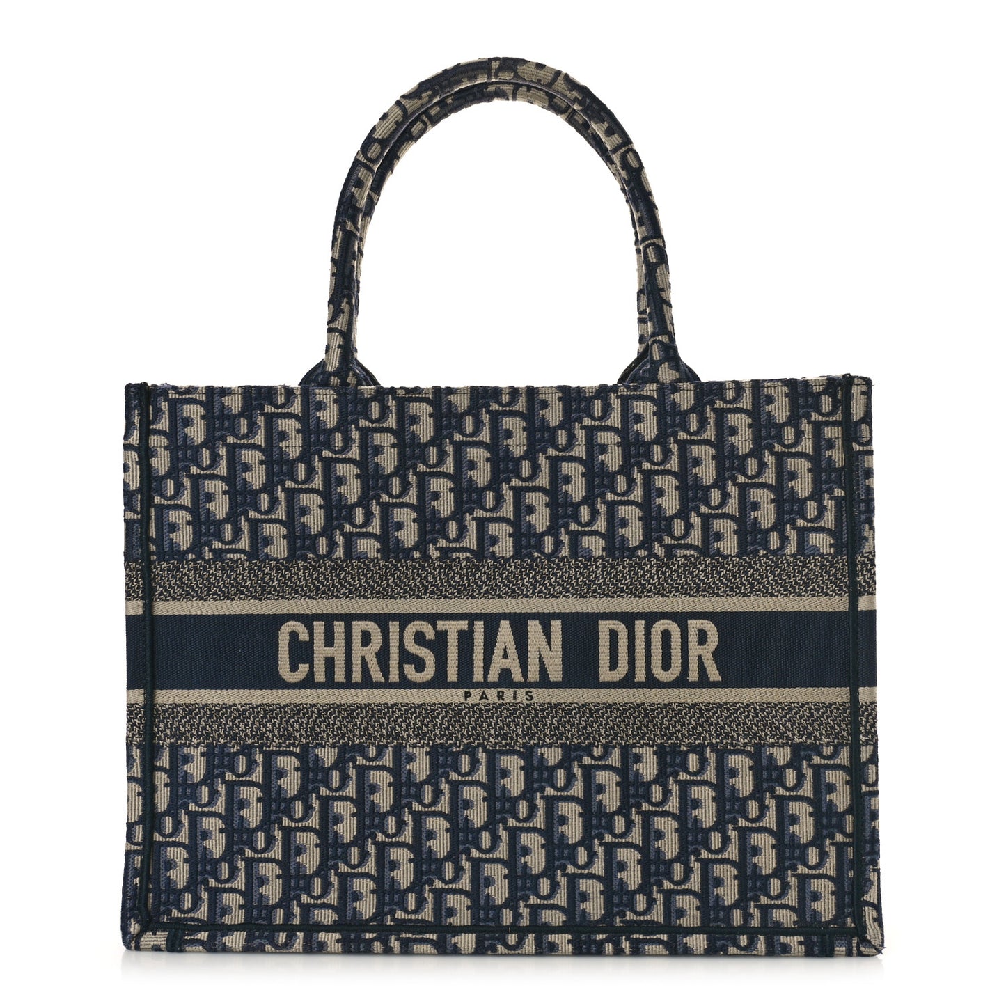 Oblique Medium Book Tote Blue Multicolor