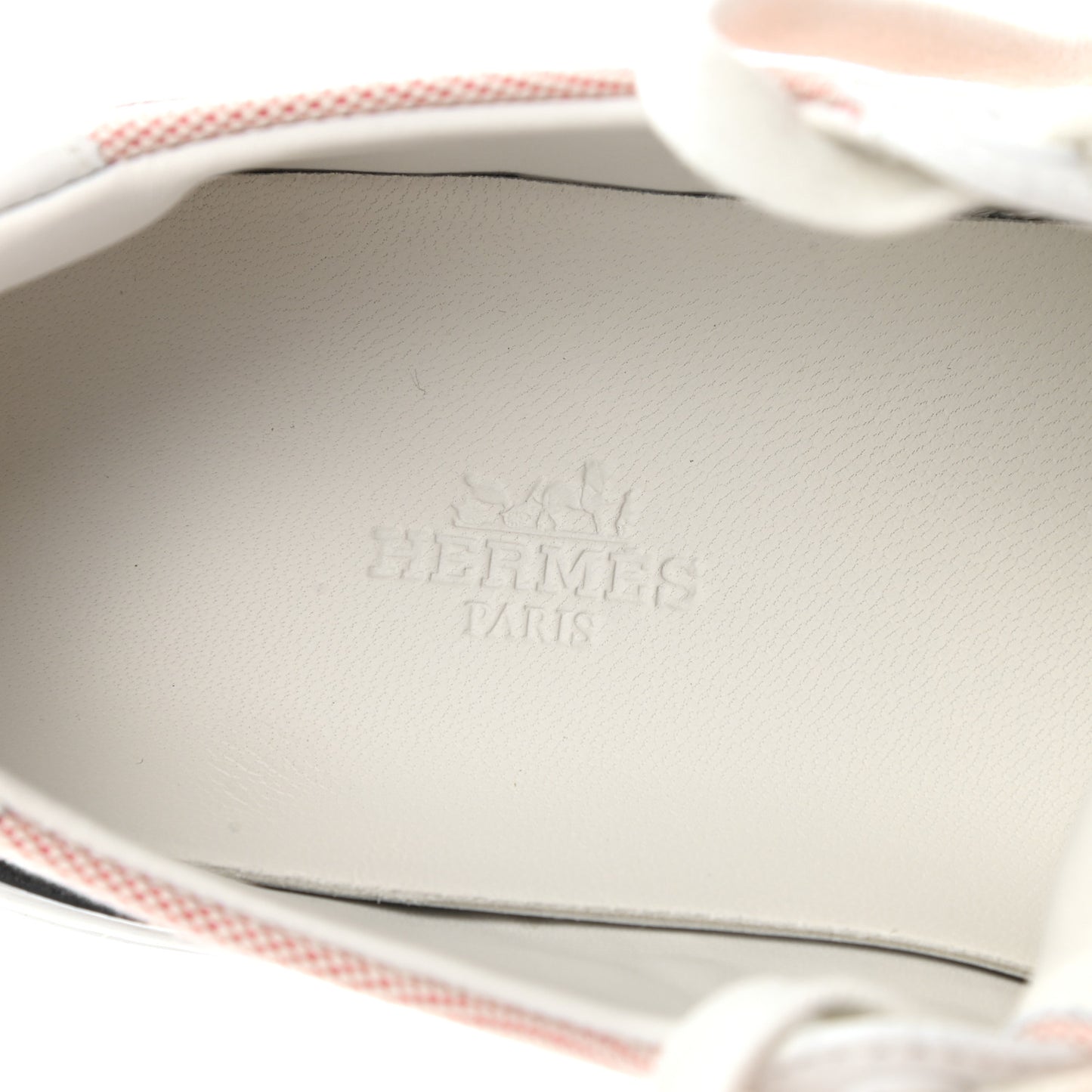 Canvas Calfskin Deep Sneakers 35.5 Framboise White