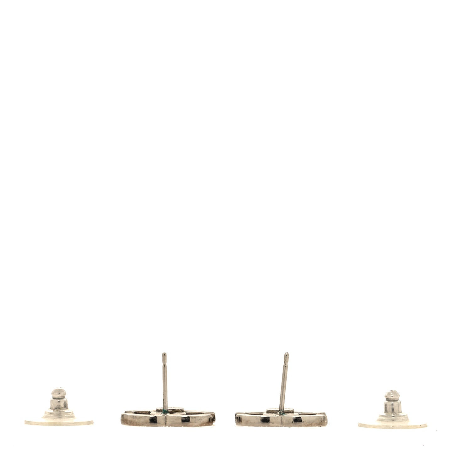 Crystal Mini Timeless CC Earrings Silver