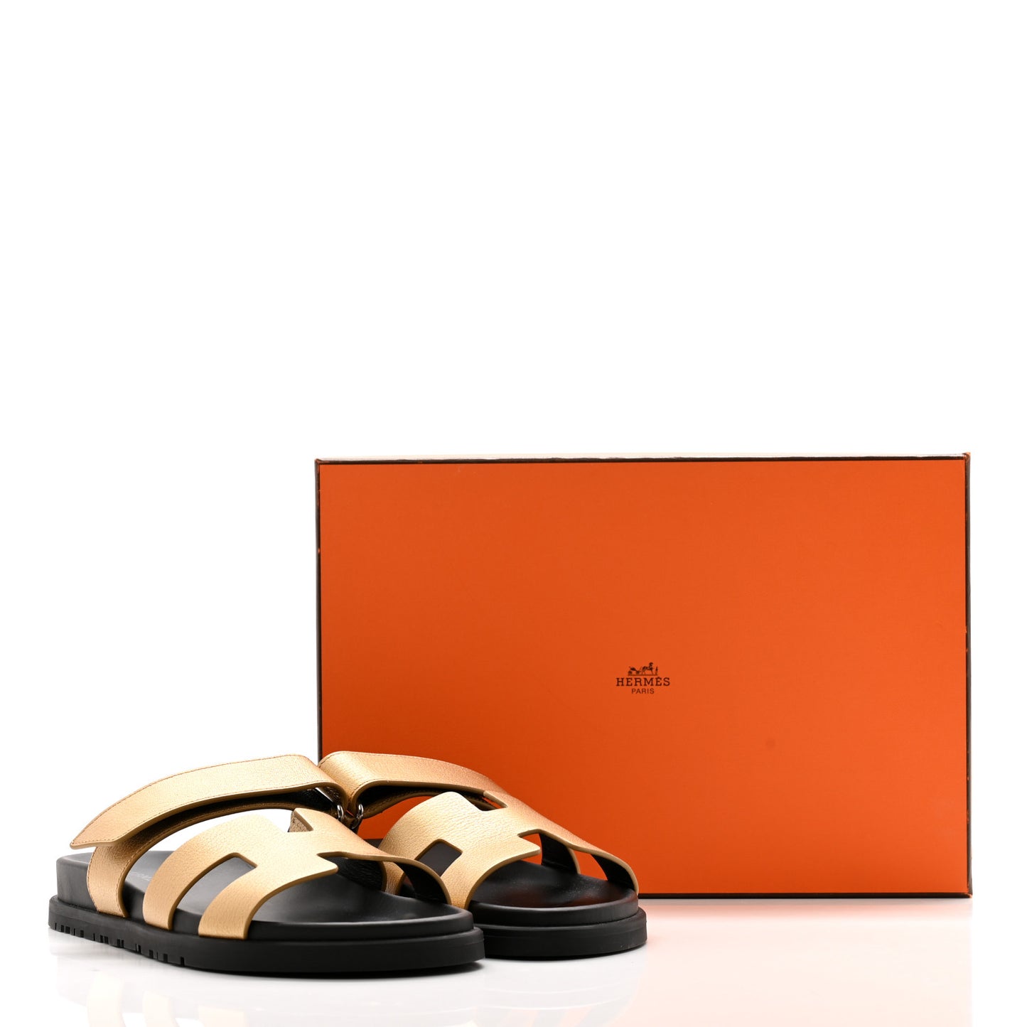 Metallic Goatskin Womens Chypre Sandals 36 Dore