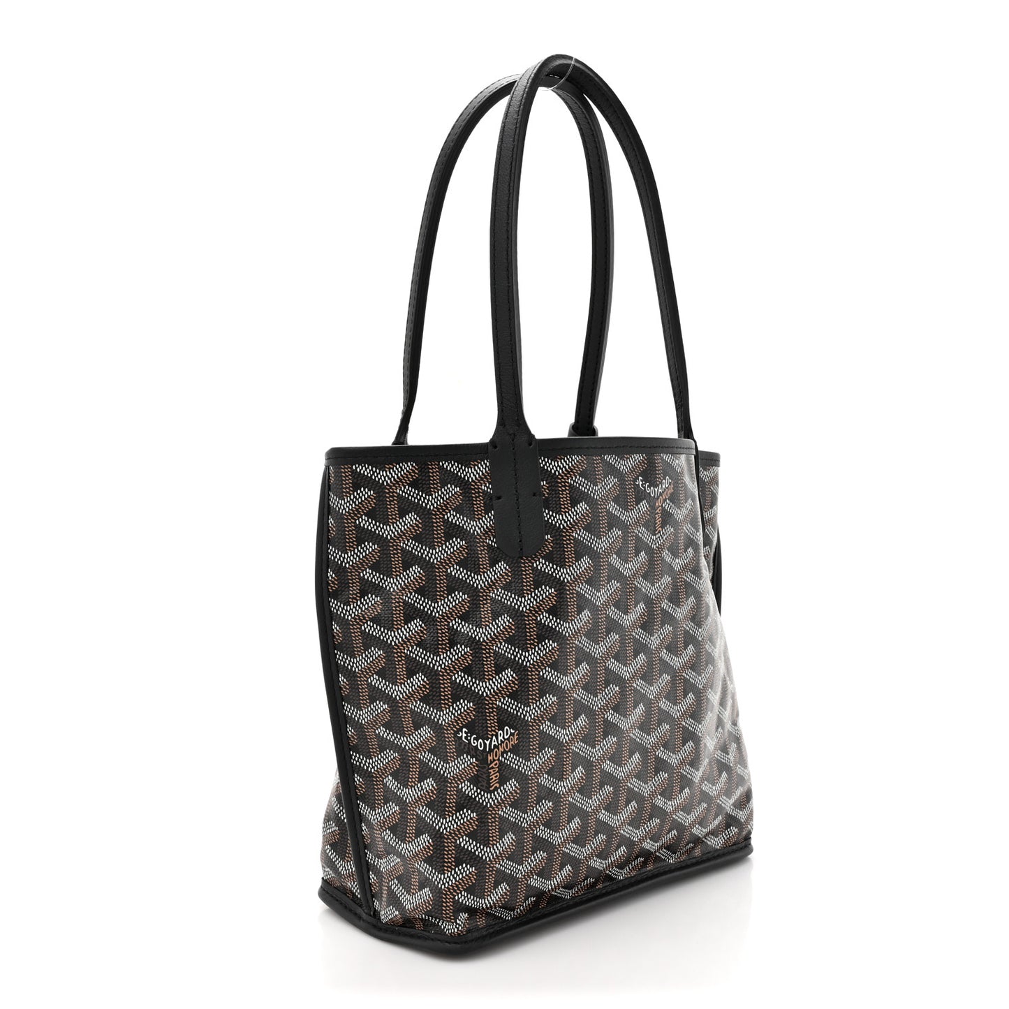 Goyardine Reversible Mini Anjou Black