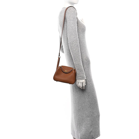 Taurillon Clemence Mini Lindy 20 Gold