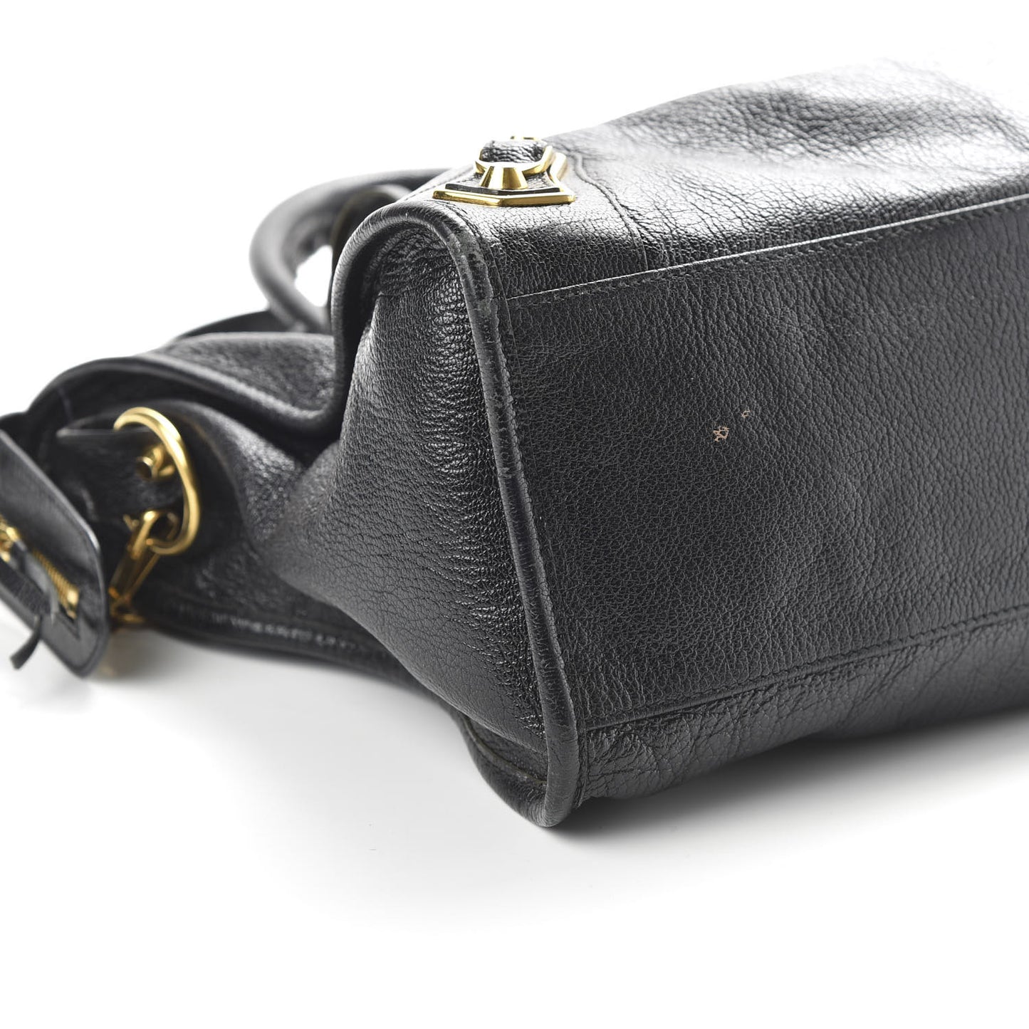 Chevre Gold Metallic Edge Hardware City Black