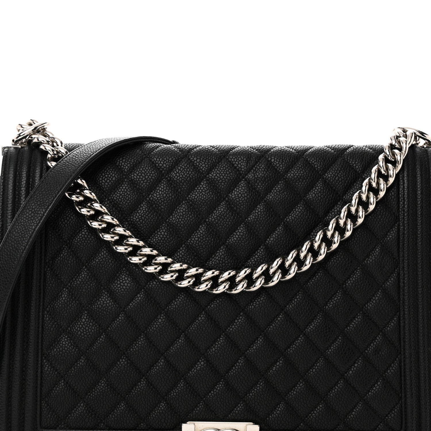 Chanel Caviar Quilted Large Boy Flap Black 8 of 15