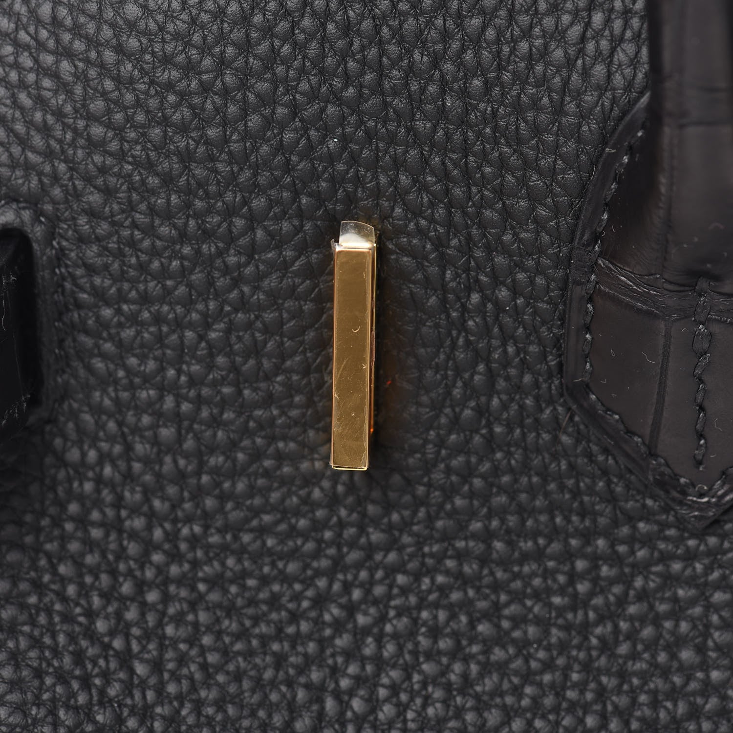 Hermes Togo Matte Alligator Birkin Touch 30 Black 23 of 37