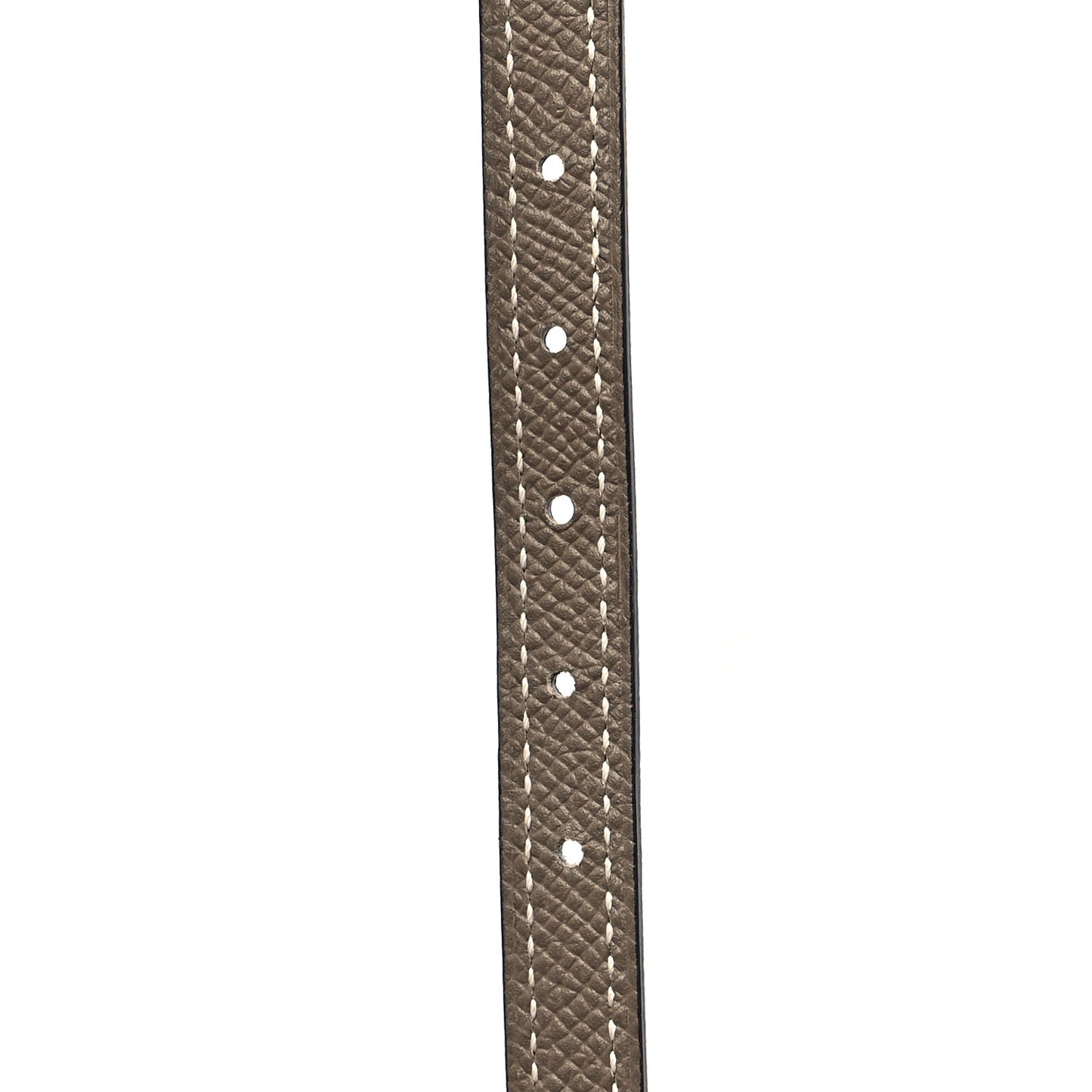 Epsom Swift Gourmette Equestre 13mm Belt 75 Black Etoupe