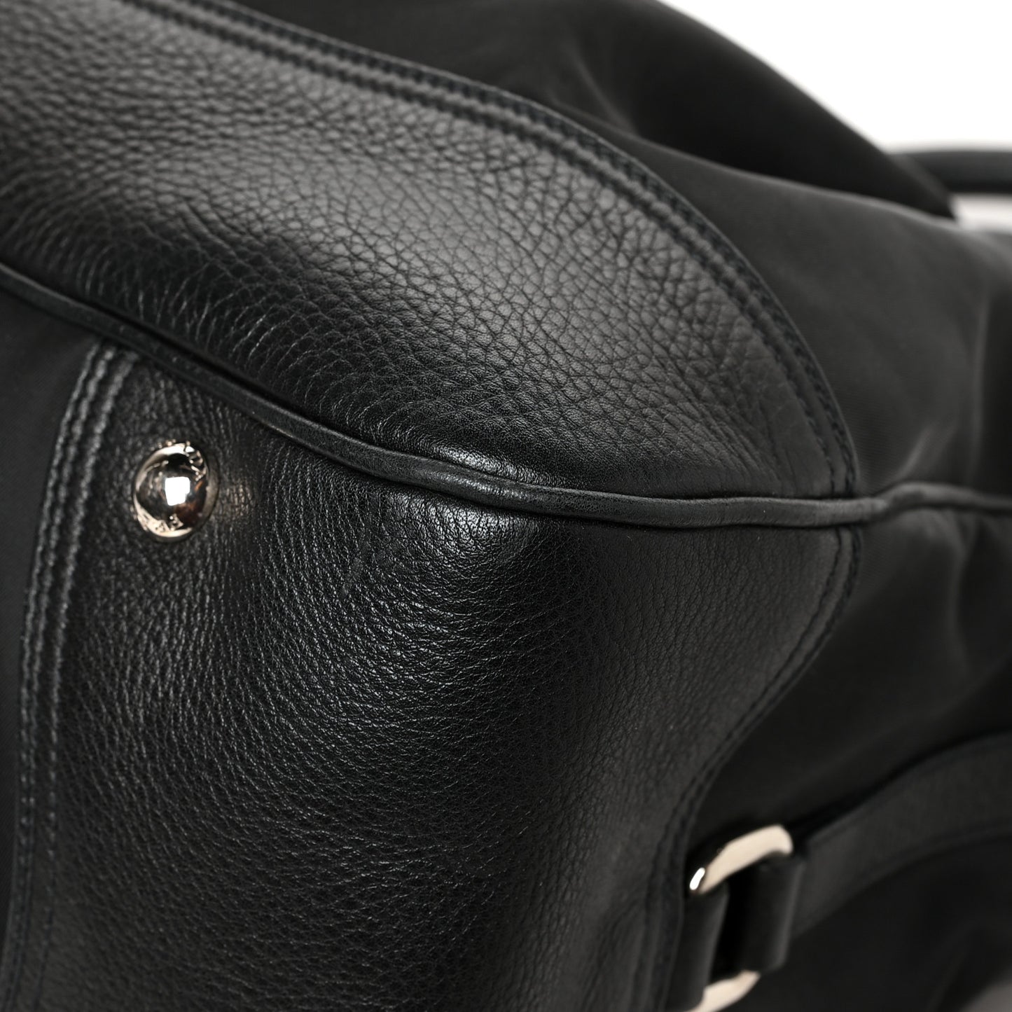 Nylon Vela Bucket Bag Black