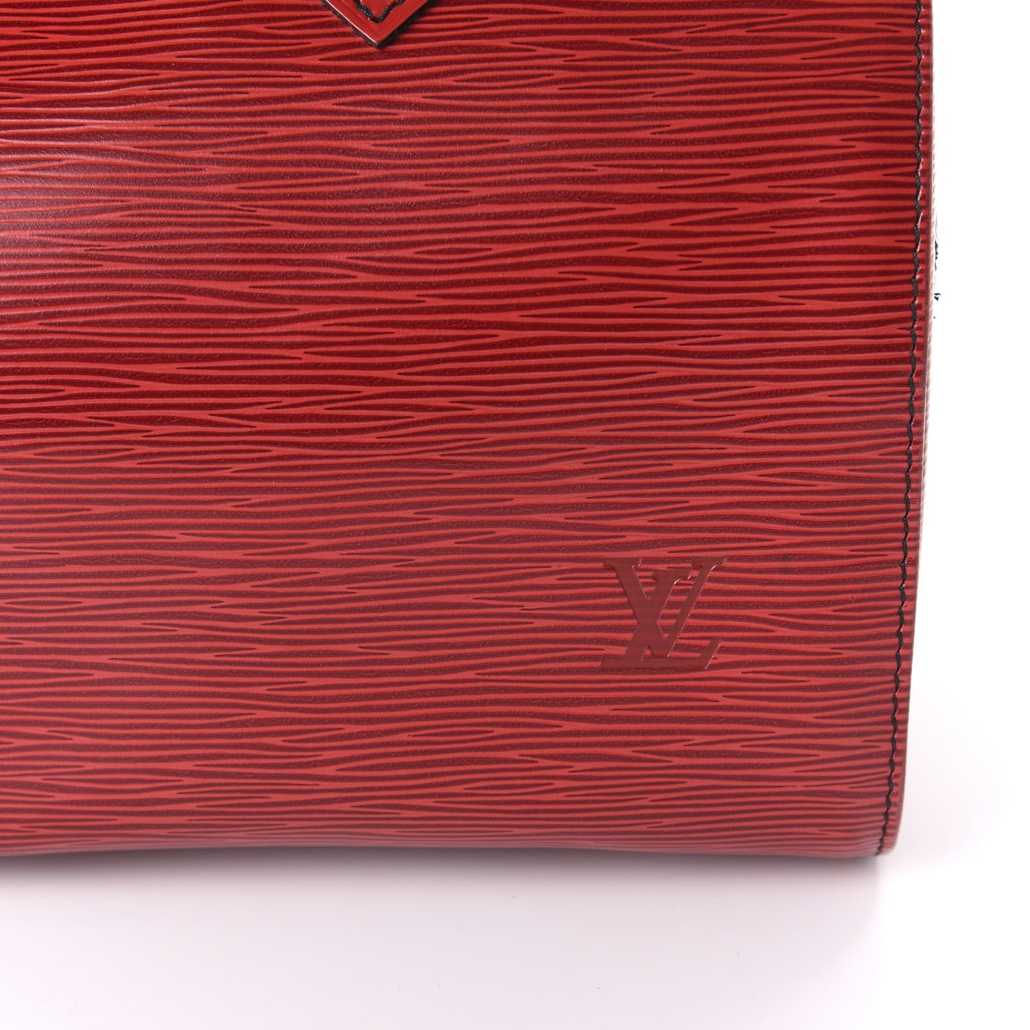 Louis Vuitton Epi Speedy 25 Castillan Red 10 of 10