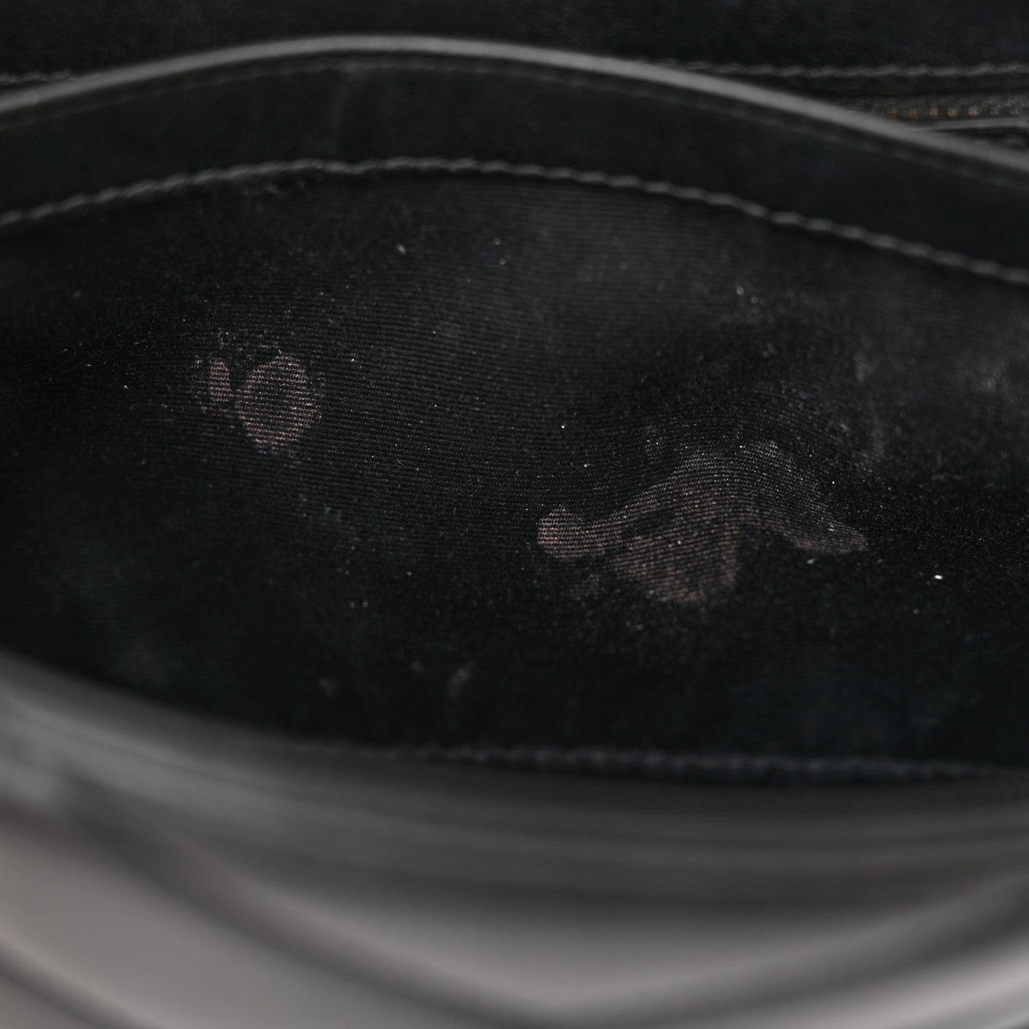 Saint Laurent Calfskin Y Quilted Monogram Monochrome Toy Loulou Crossbody Bag Black 6 of 12