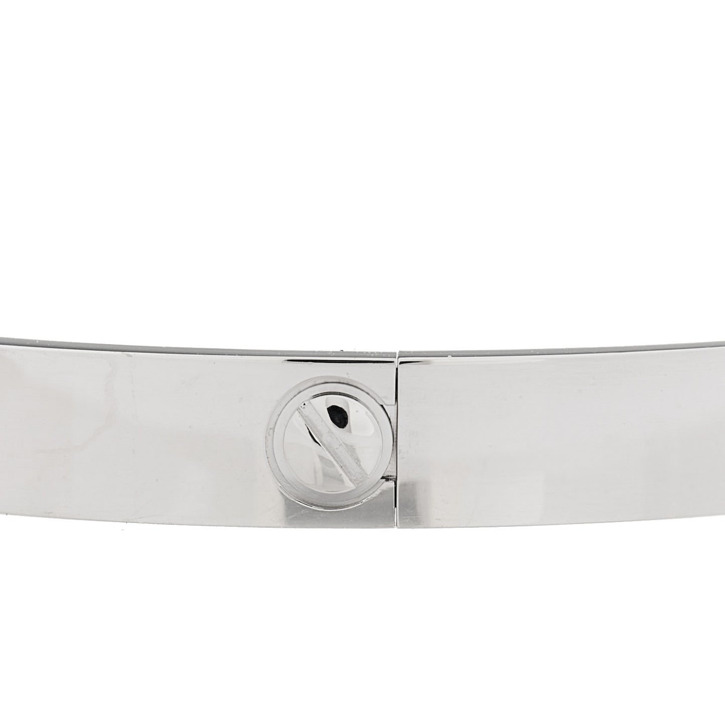 18K White Gold 4 Diamond Love Bracelet 19