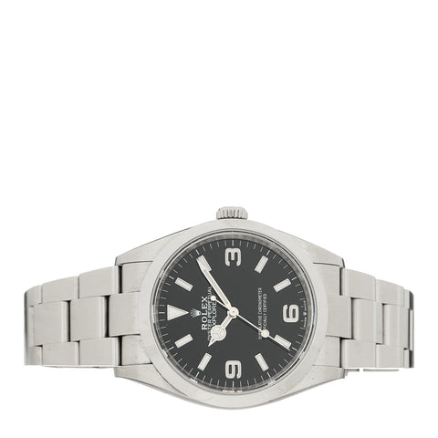 Stainless Steel 36mm Oyster Perpetual Explorer Watch Black 124270