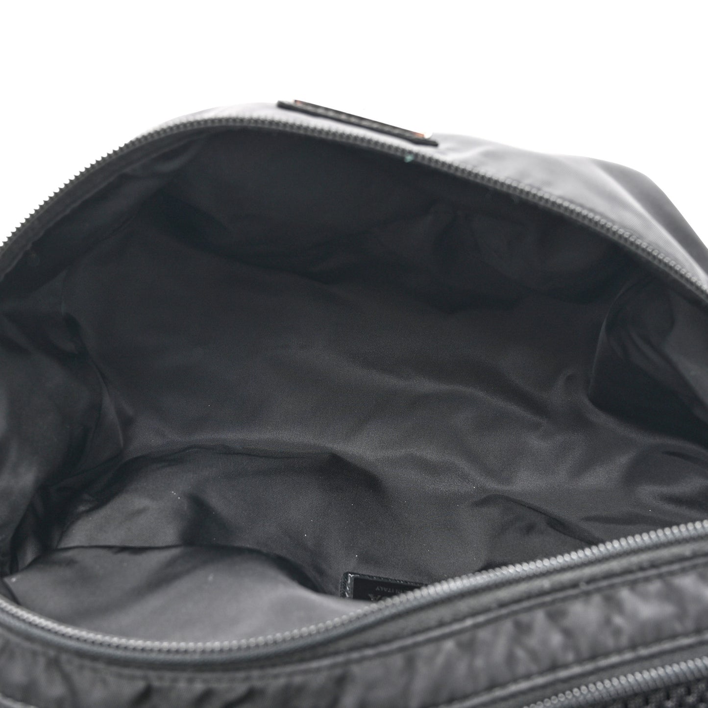 Re-Nylon Saffiano Convertible Belt Bag Black