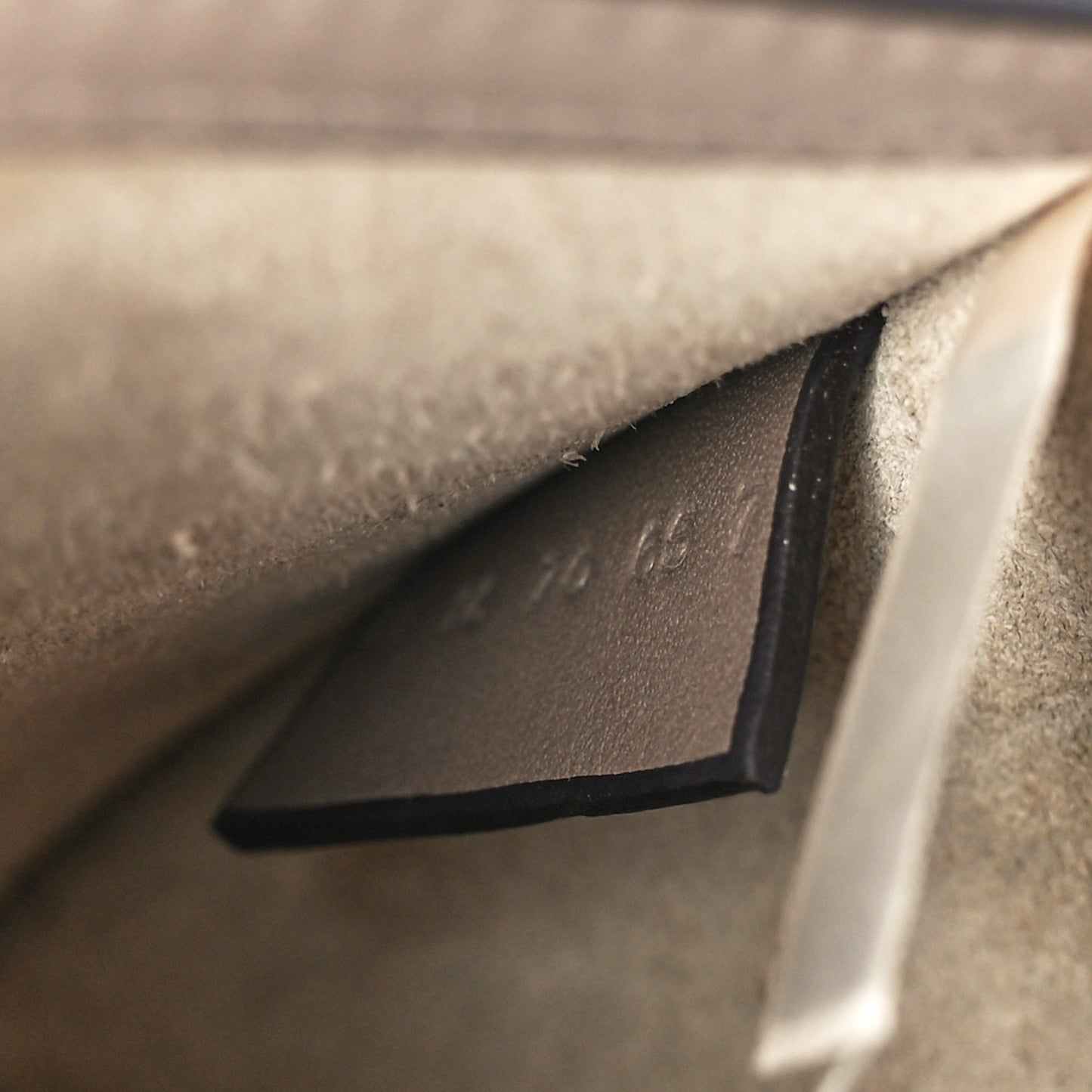 Calfskin Suede Small Nile Bracelet Bag Motty Grey