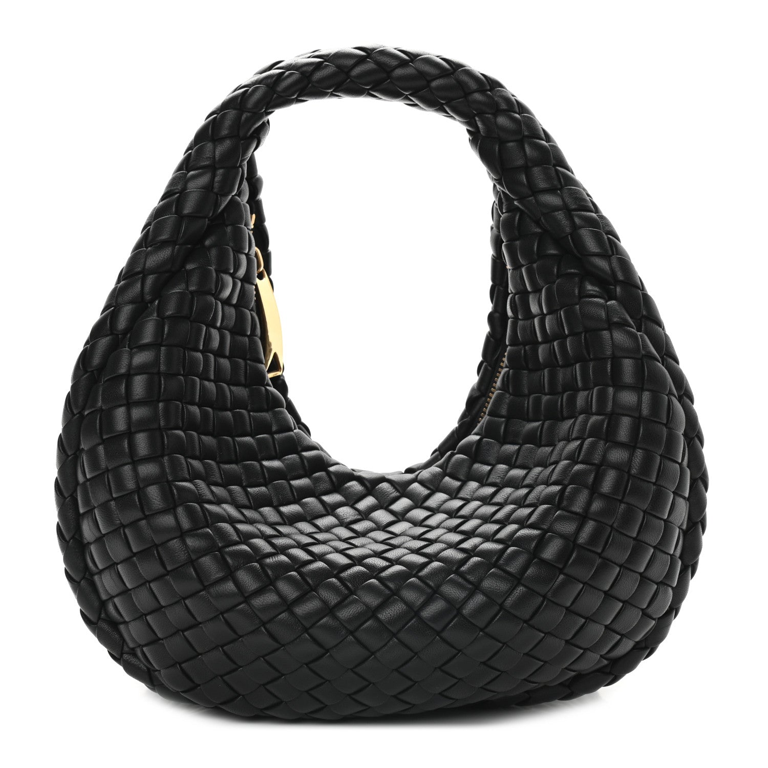 Bottega Veneta Lambskin Intrecciato Mini Padded Jodie Black 923537