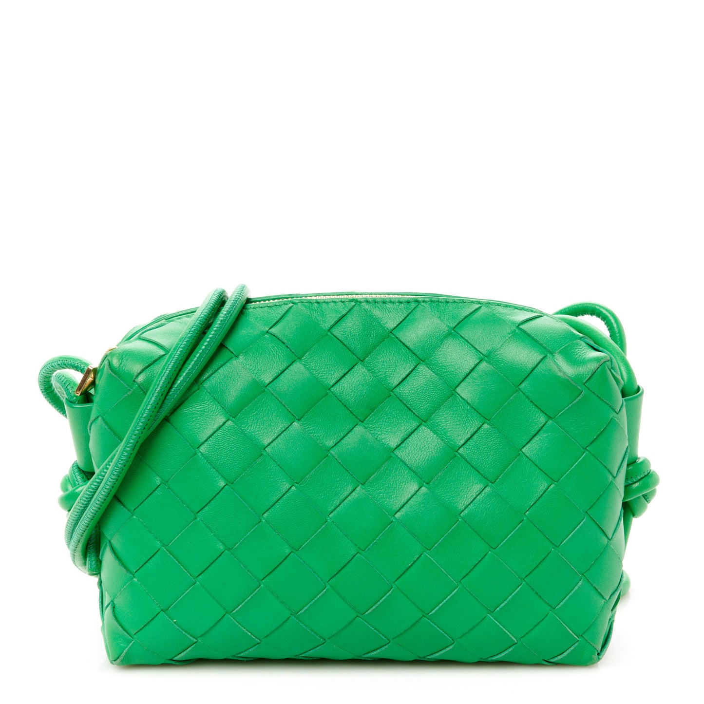 Nappa Intrecciato Mini Loop Camera Bag Parakeet