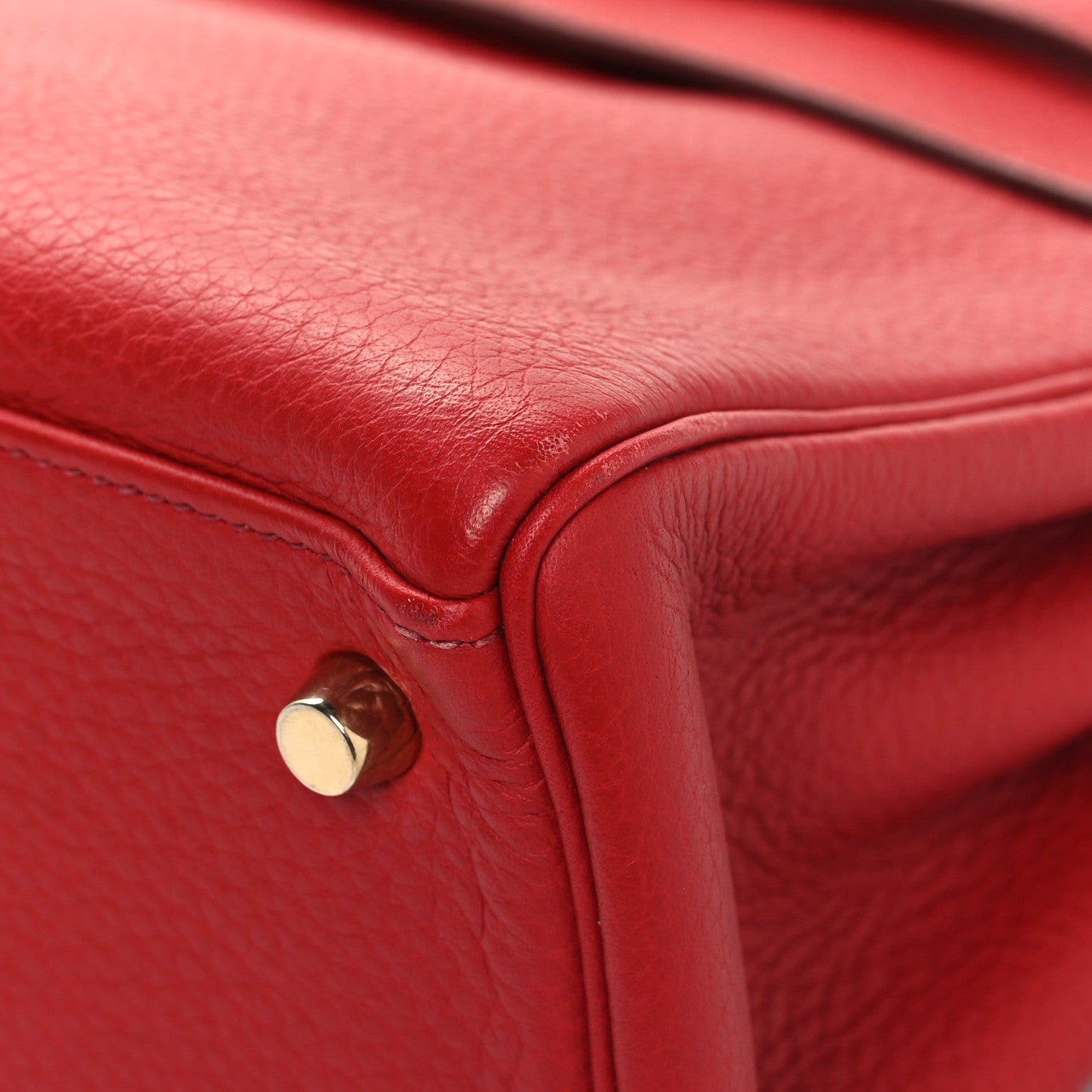 Hermes Taurillon Clemence Kelly Retourne 28 Rouge Vif 10 of 15