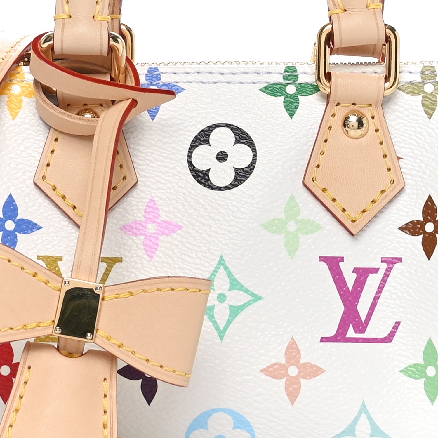 Louis Vuitton LV X TM Monogram Multicolor Nano Speedy White 7 of 10