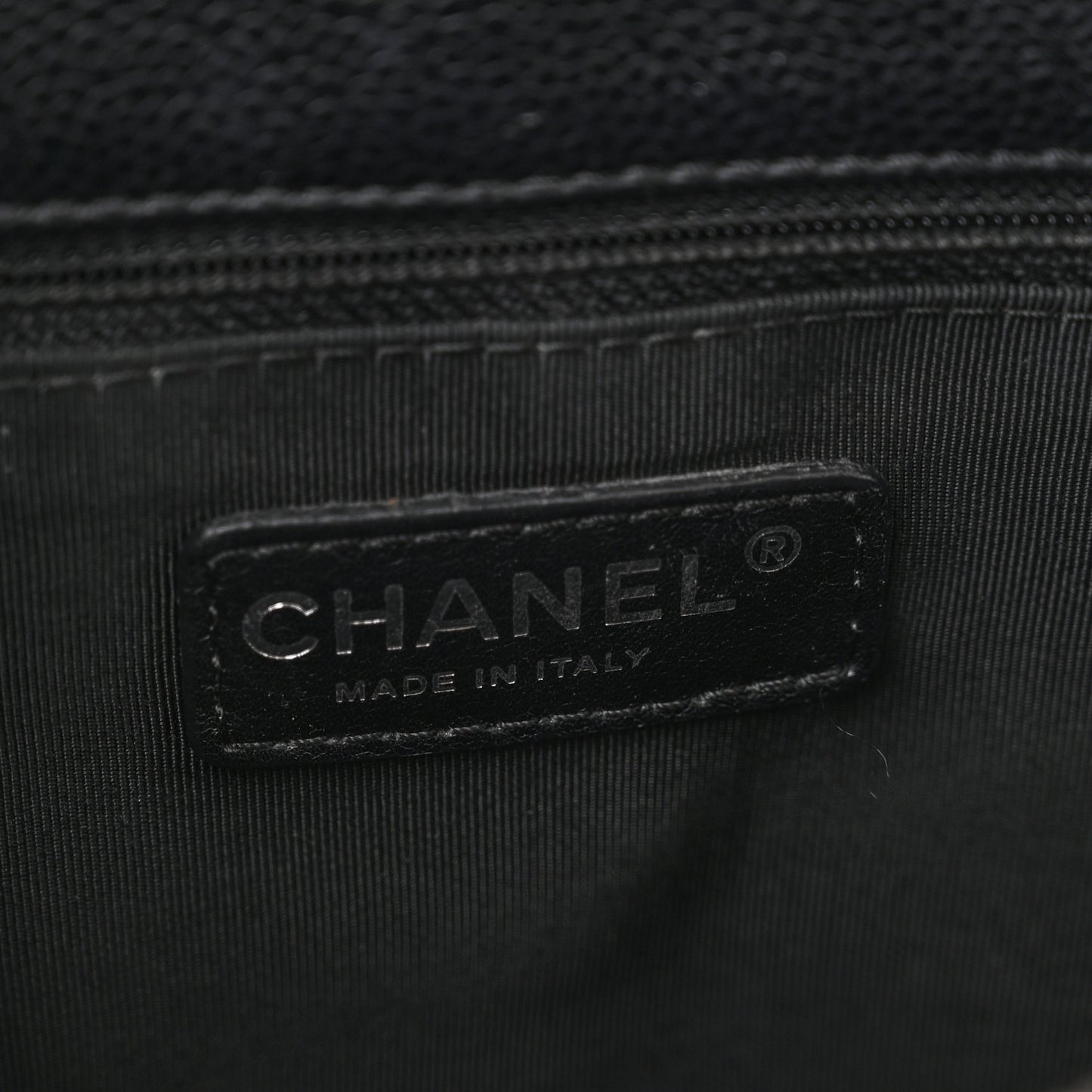 Caviar Quilted Grand Shopping Tote GST Black