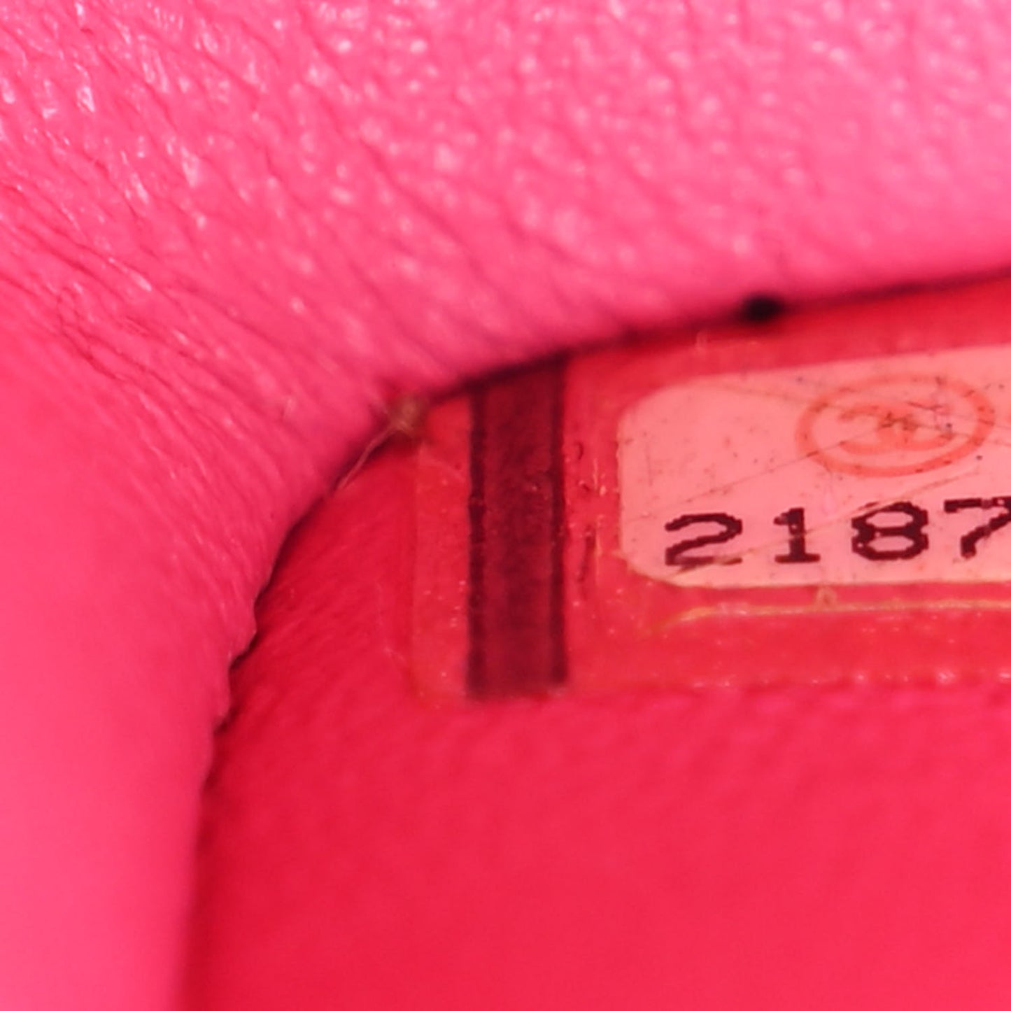 Lambskin Quilted Mini Rectangular Flap Pink