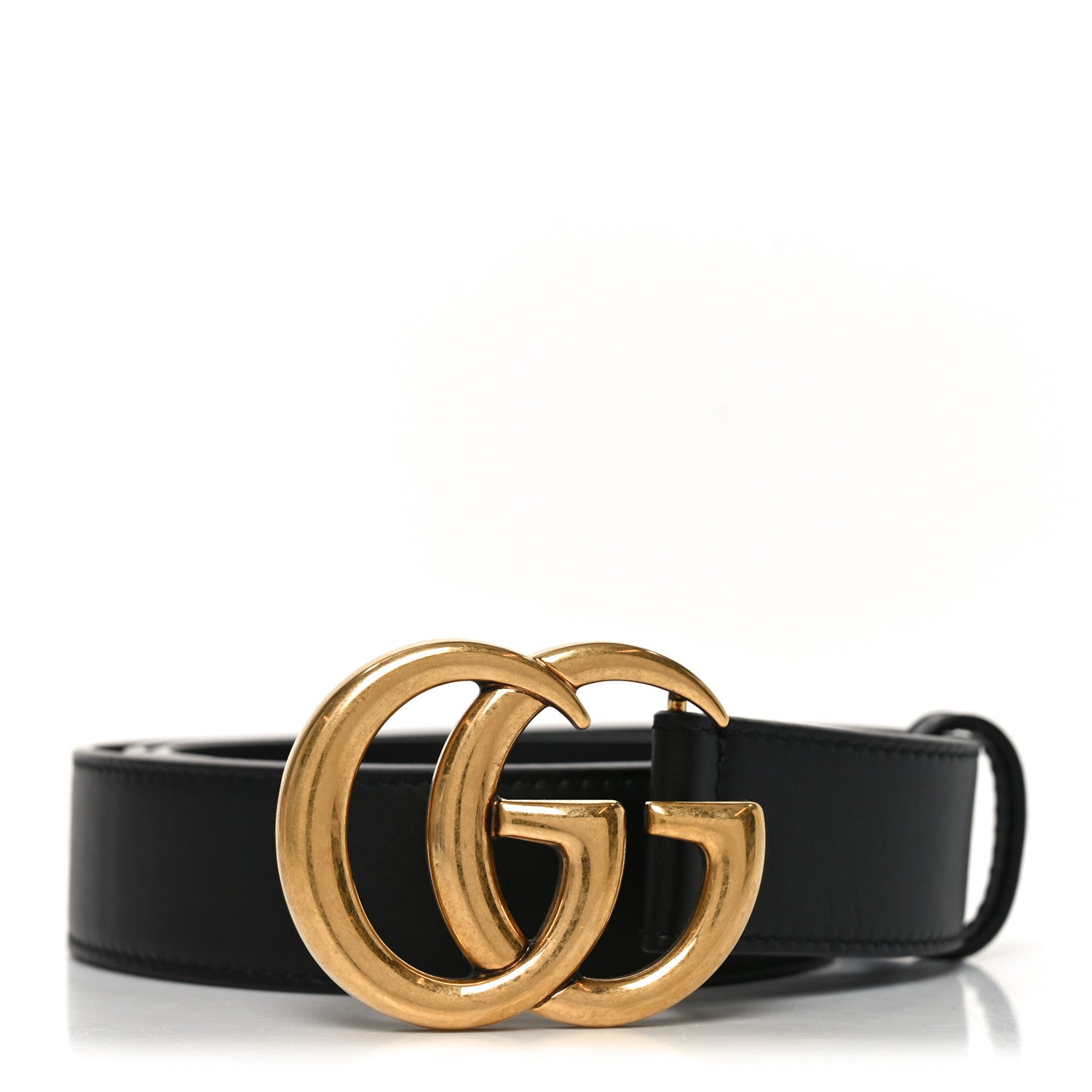 Gucci Calfskin Double G 30mm Belt 90 36 Black 1881212 – FASHIONPHILE