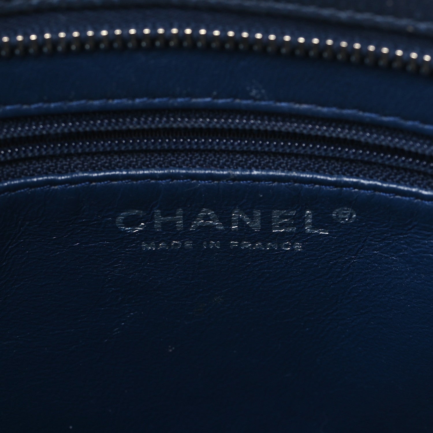 Chanel Caviar Quilted Medallion Tote Blue 7 of 13