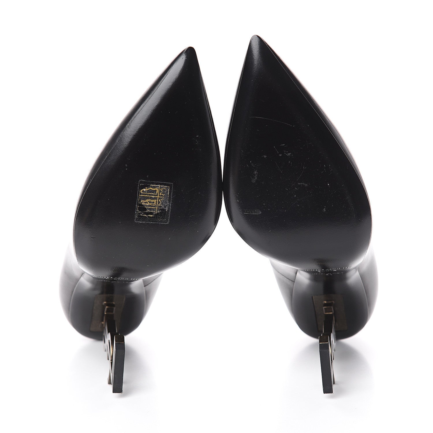 Saint Laurent Calfskin Opyum 110 Pumps 41 Black 5 of 7