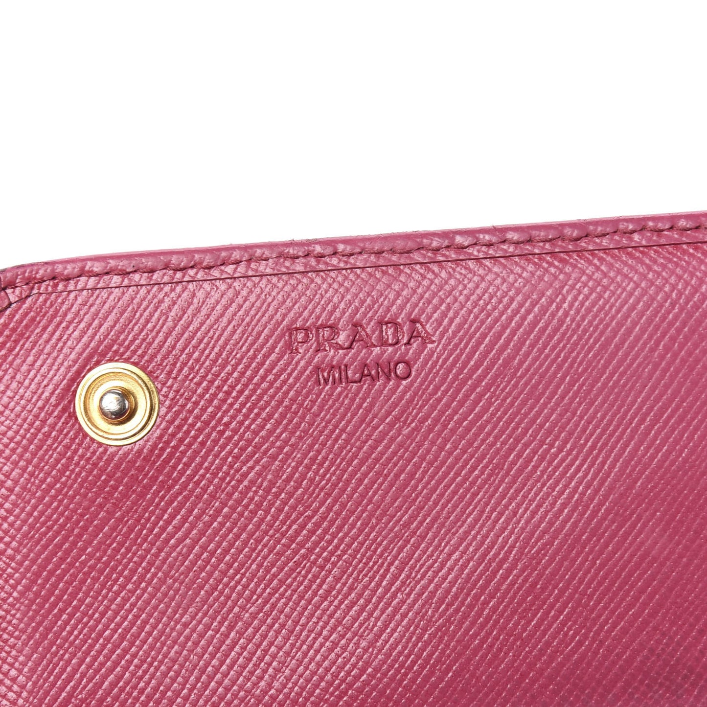 Saffiano Metal Continental Flap Wallet Peonia