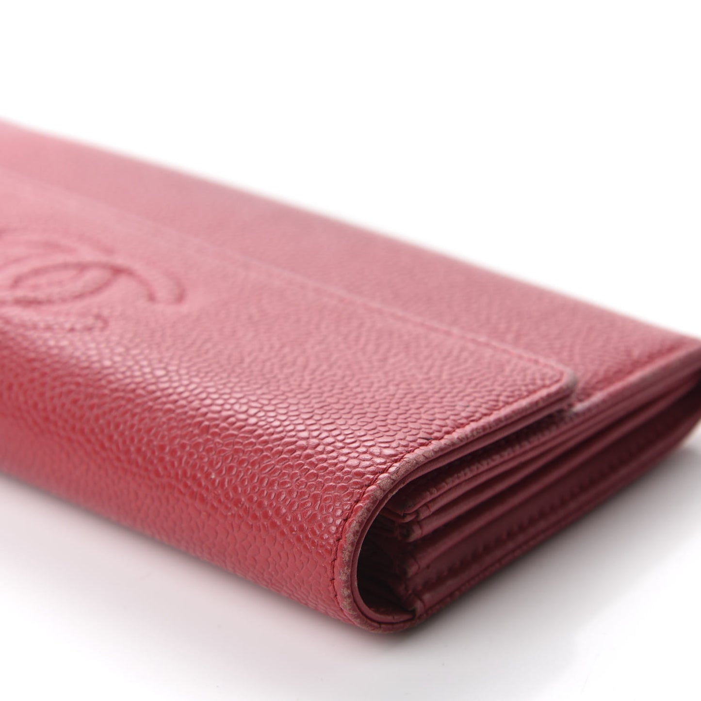 Caviar Timeless CC Large Flap Wallet Red