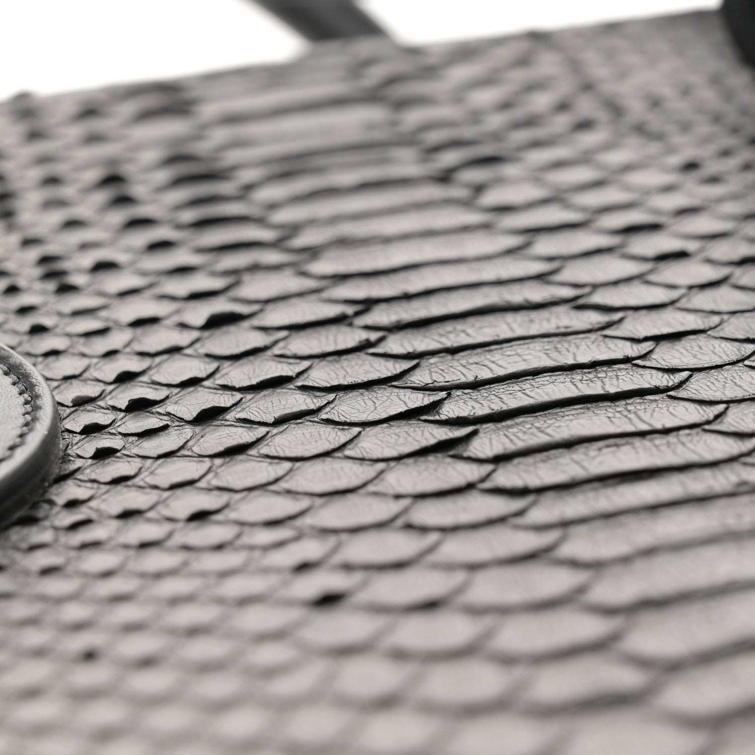 Celine Snakeskin Small Tie Knot Tote Black 13 of 13