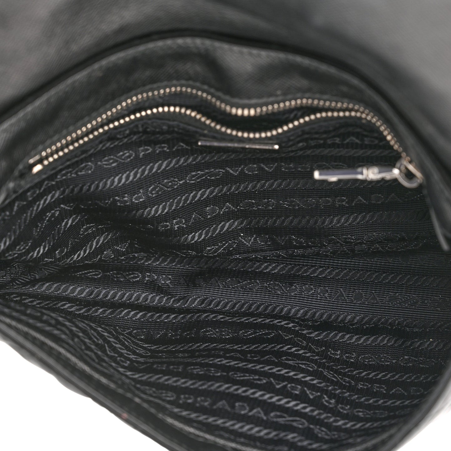 Nylon Tessuto Impuntu Quilted Flap Black