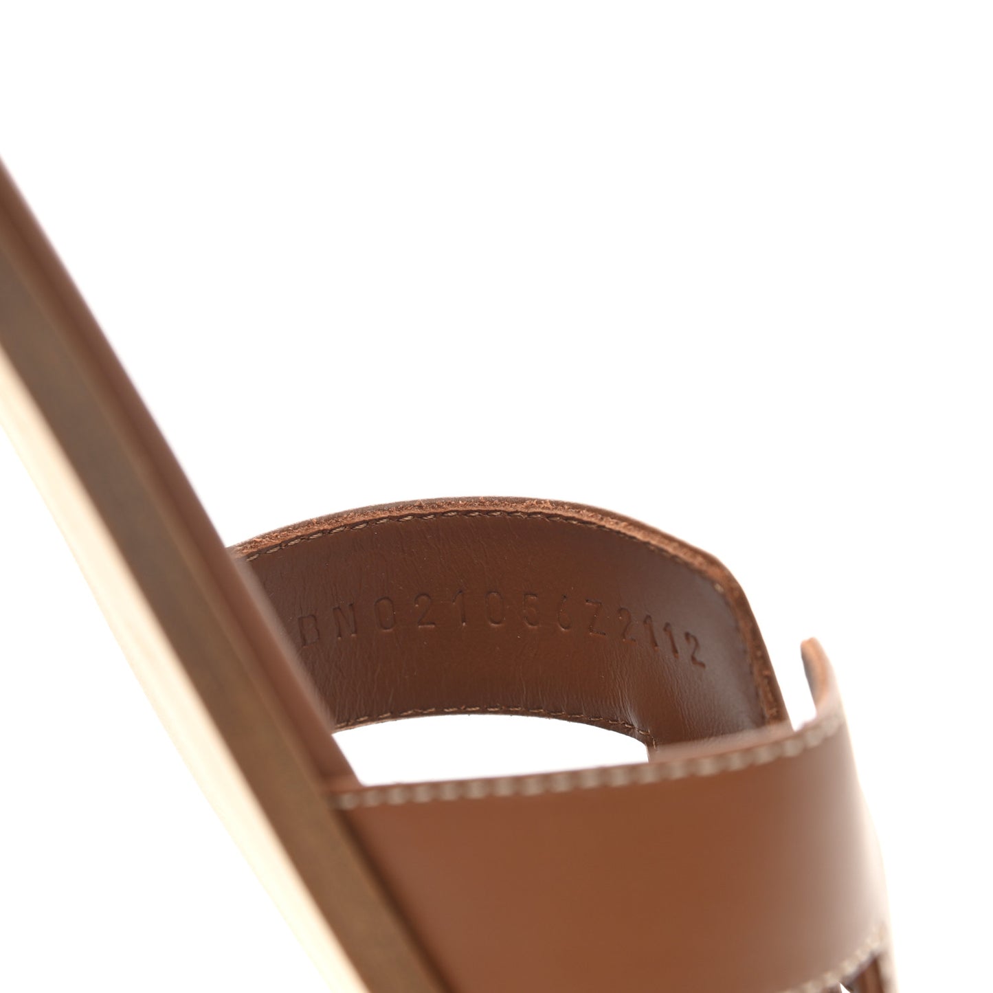 Box Calfskin Oran Sandals 39 Gold