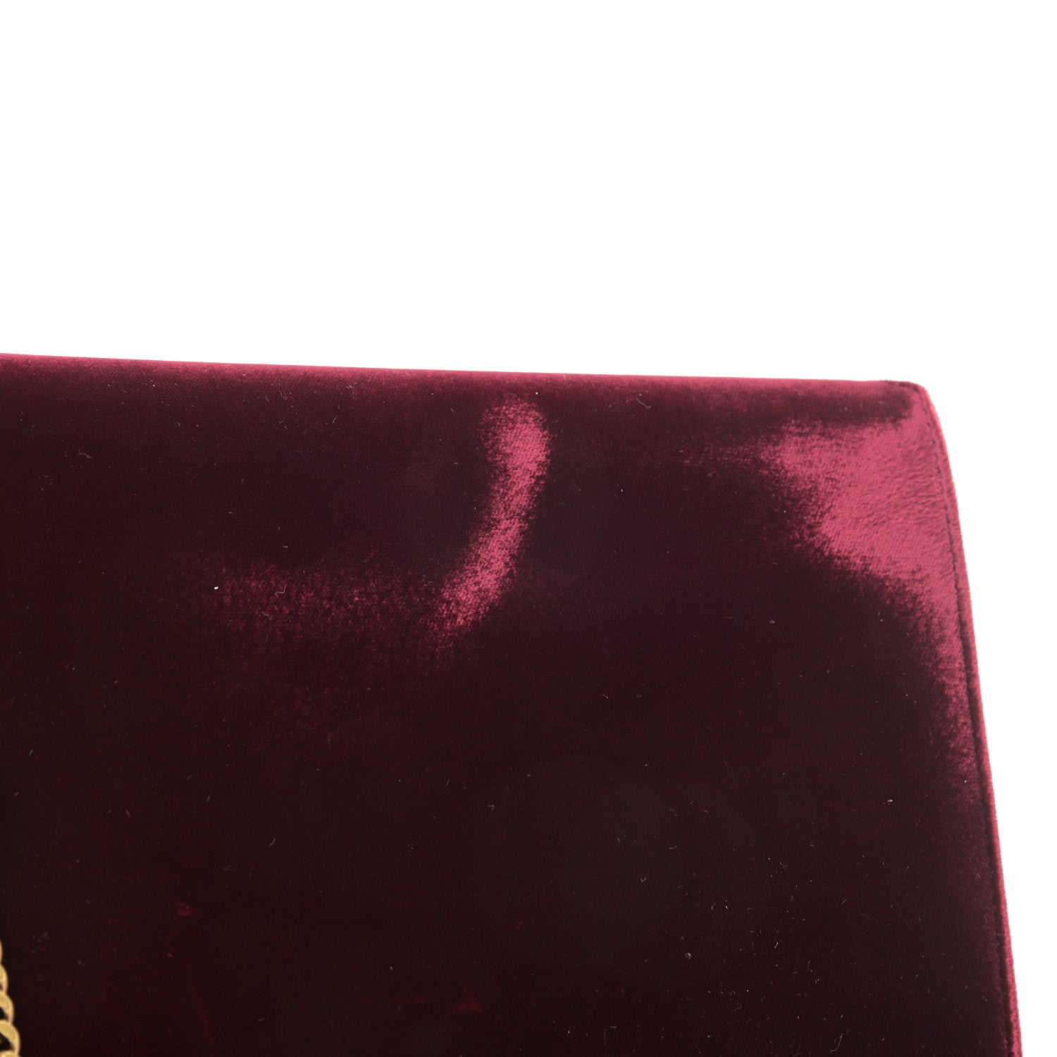 Saint Laurent Velvet Monogram Cassandra Clasp Bag Burgundy 12 of 12