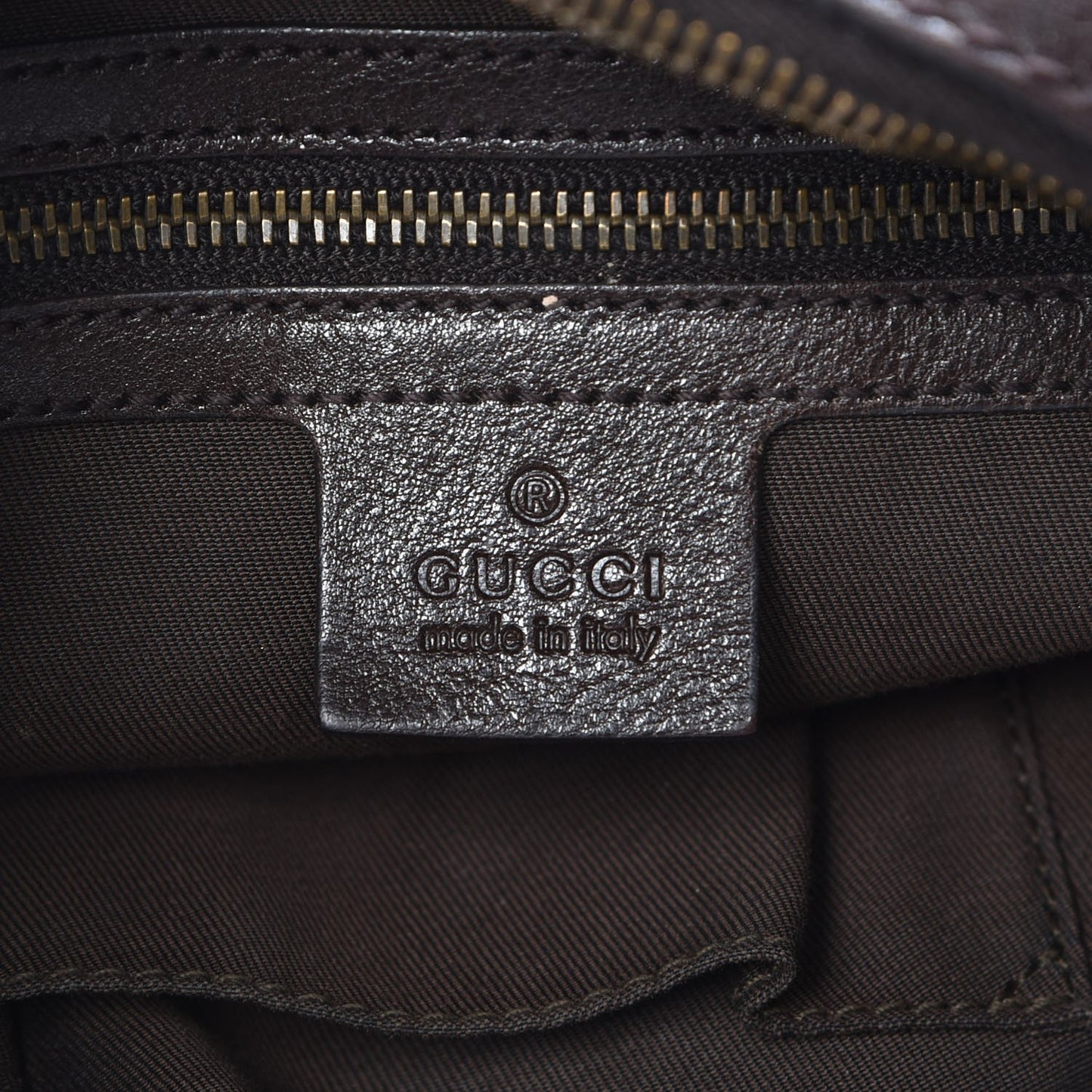 Monogram Medium Interlocking Hobo Dark Brown