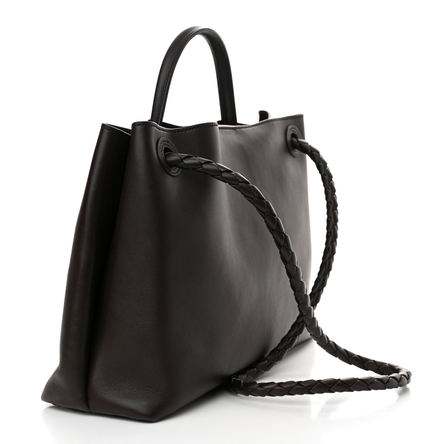 Silky Calfskin Medium Andiamo Shoulder Bag Fondant