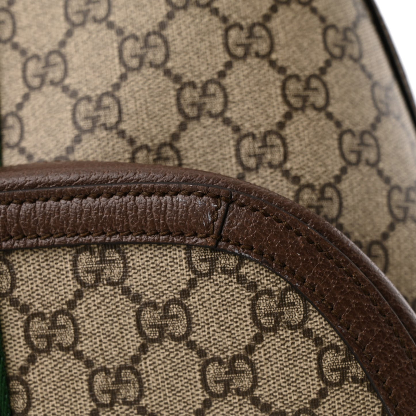 GG Supreme Monogram Medium Ophidia Day Backpack Brown