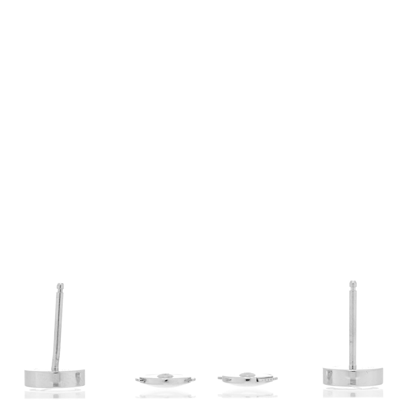 18K White Gold LOVE Earrings