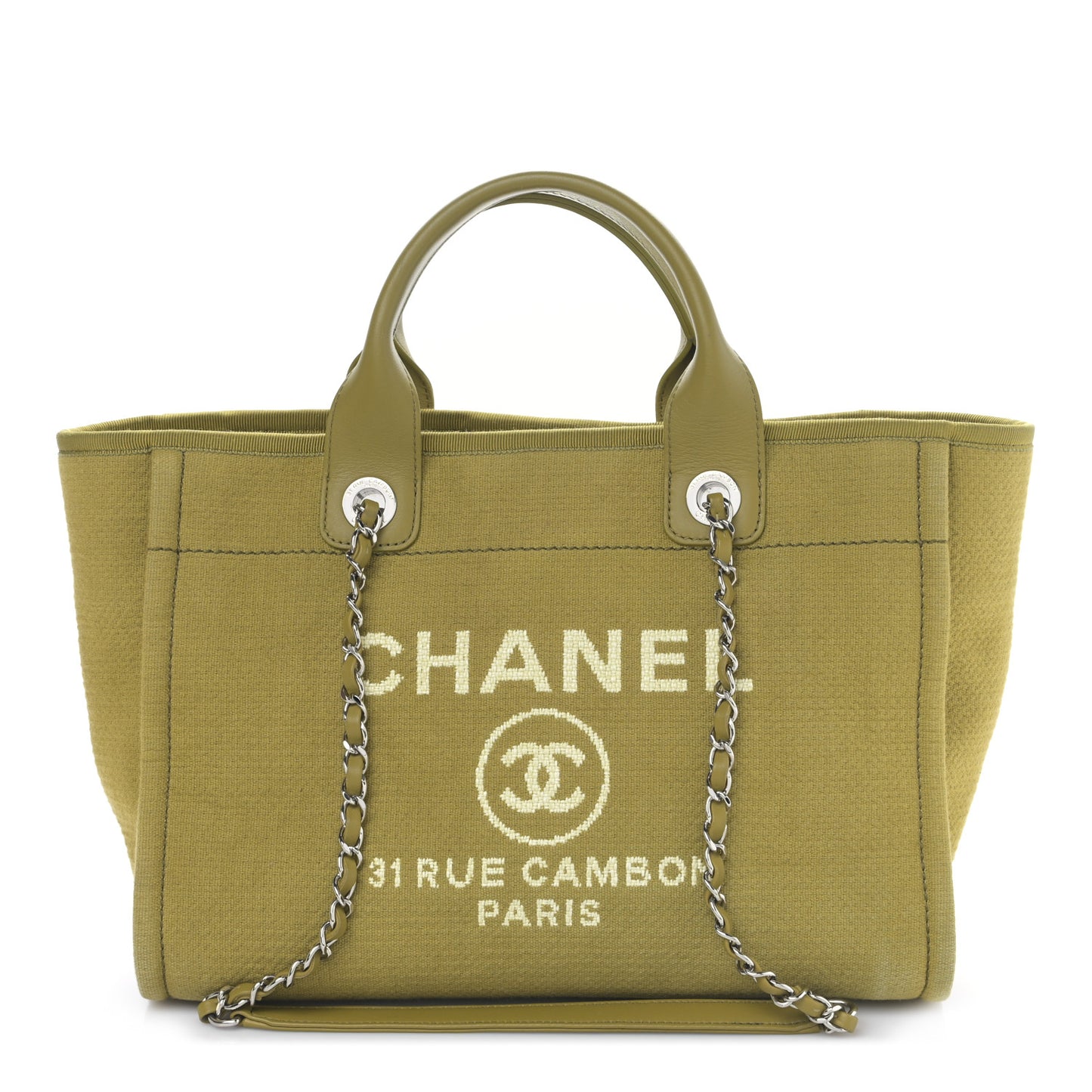 Mixed Fibers Small Deauville Tote Green