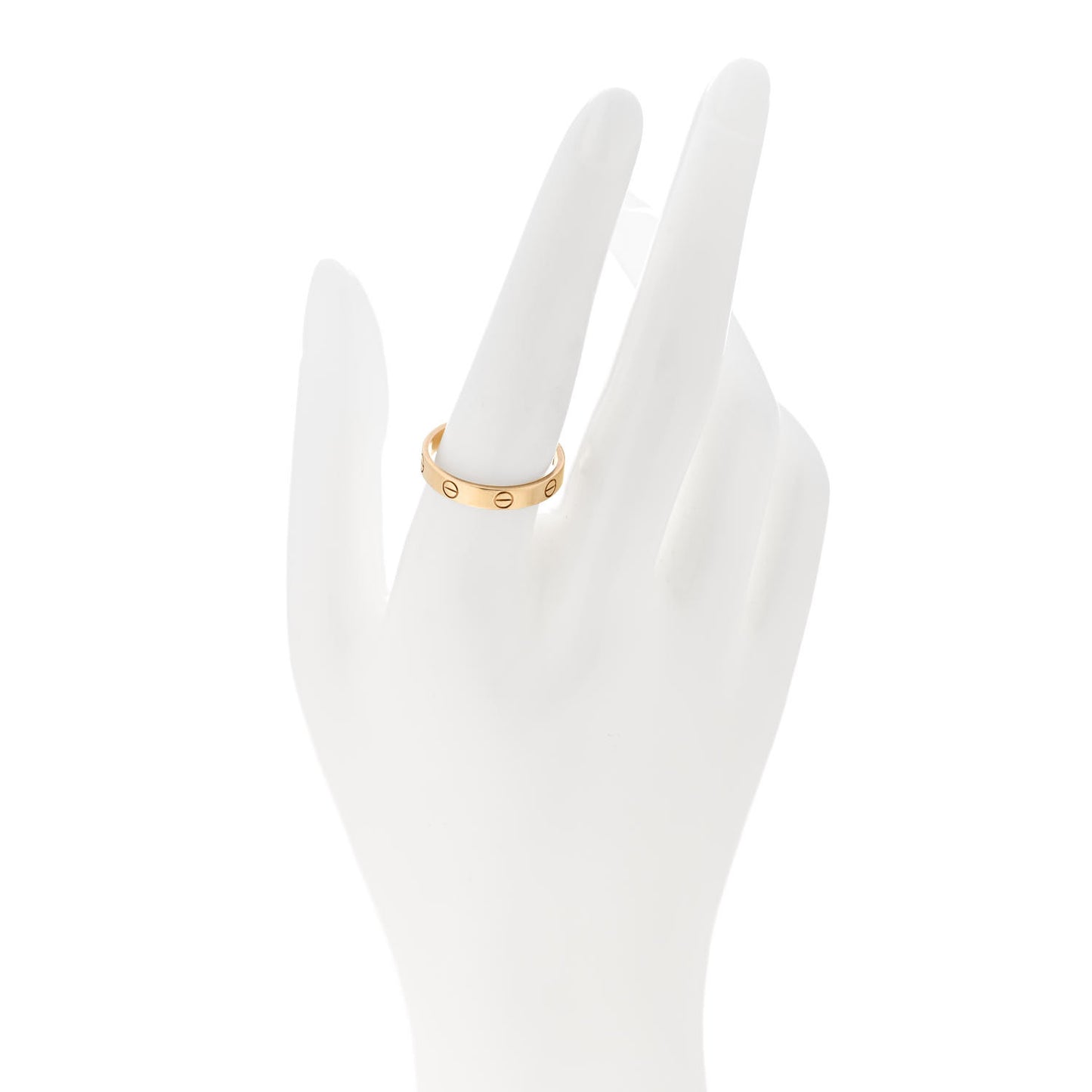 18K Yellow Gold 3.5mm LOVE Wedding Band Ring 59 8.75