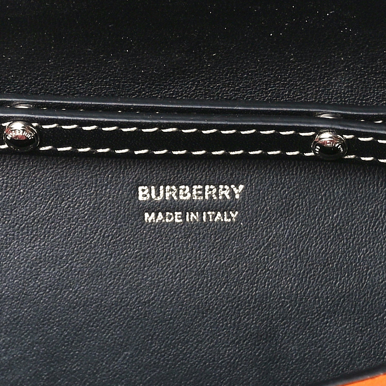Burberry Smooth Calfskin Double Olympia Shoulder Bag Deep Orange 7 of 14