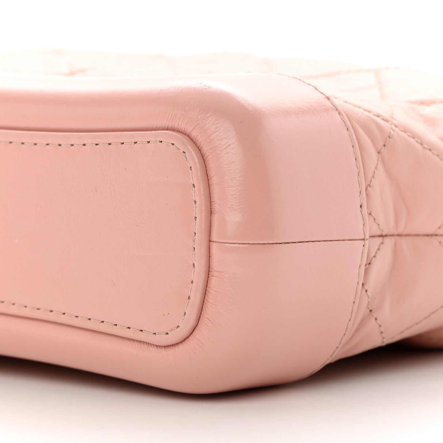 Aged Calfskin Quilted Small Gabrielle Hobo Pink