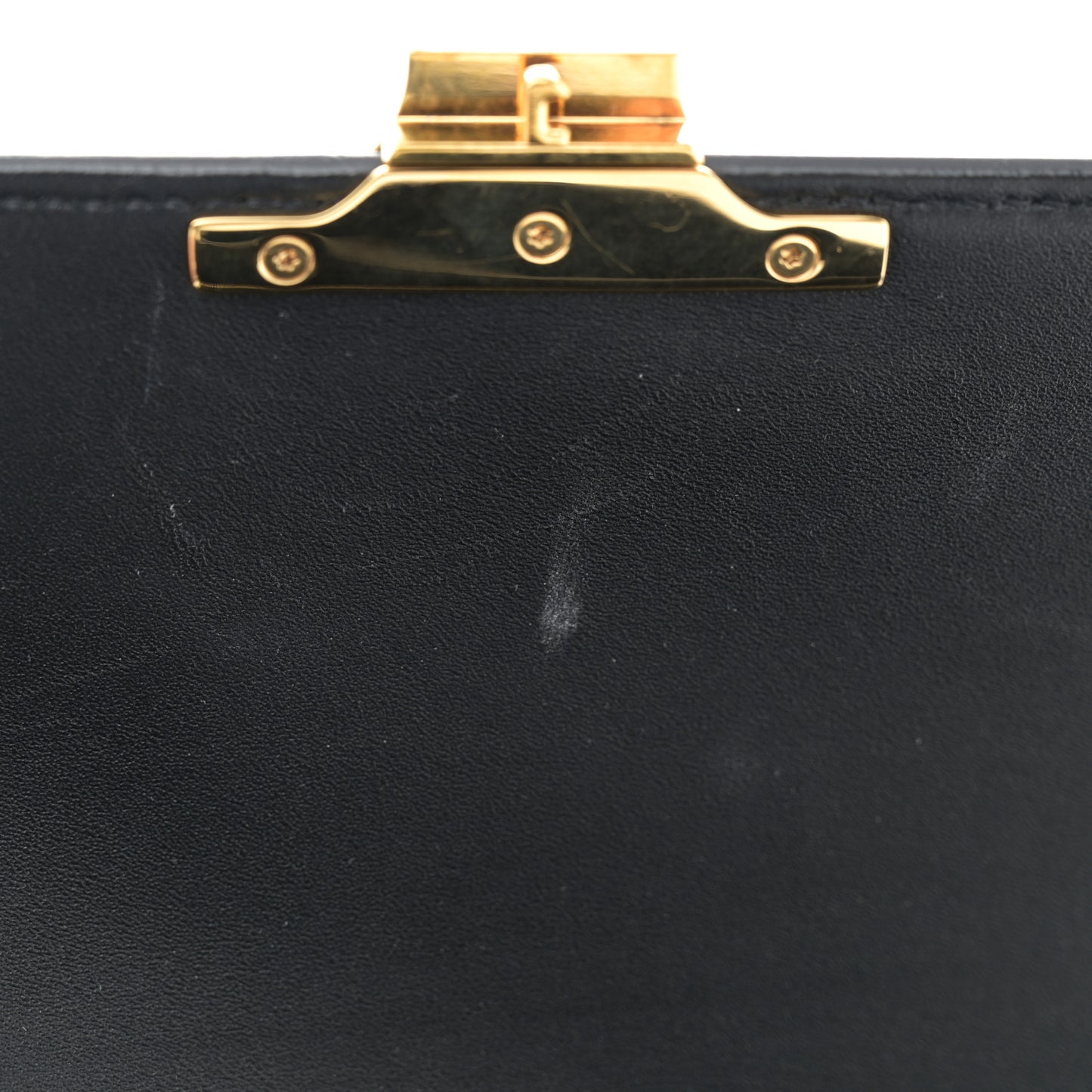 Shiny Calfskin Medium Triomphe Black