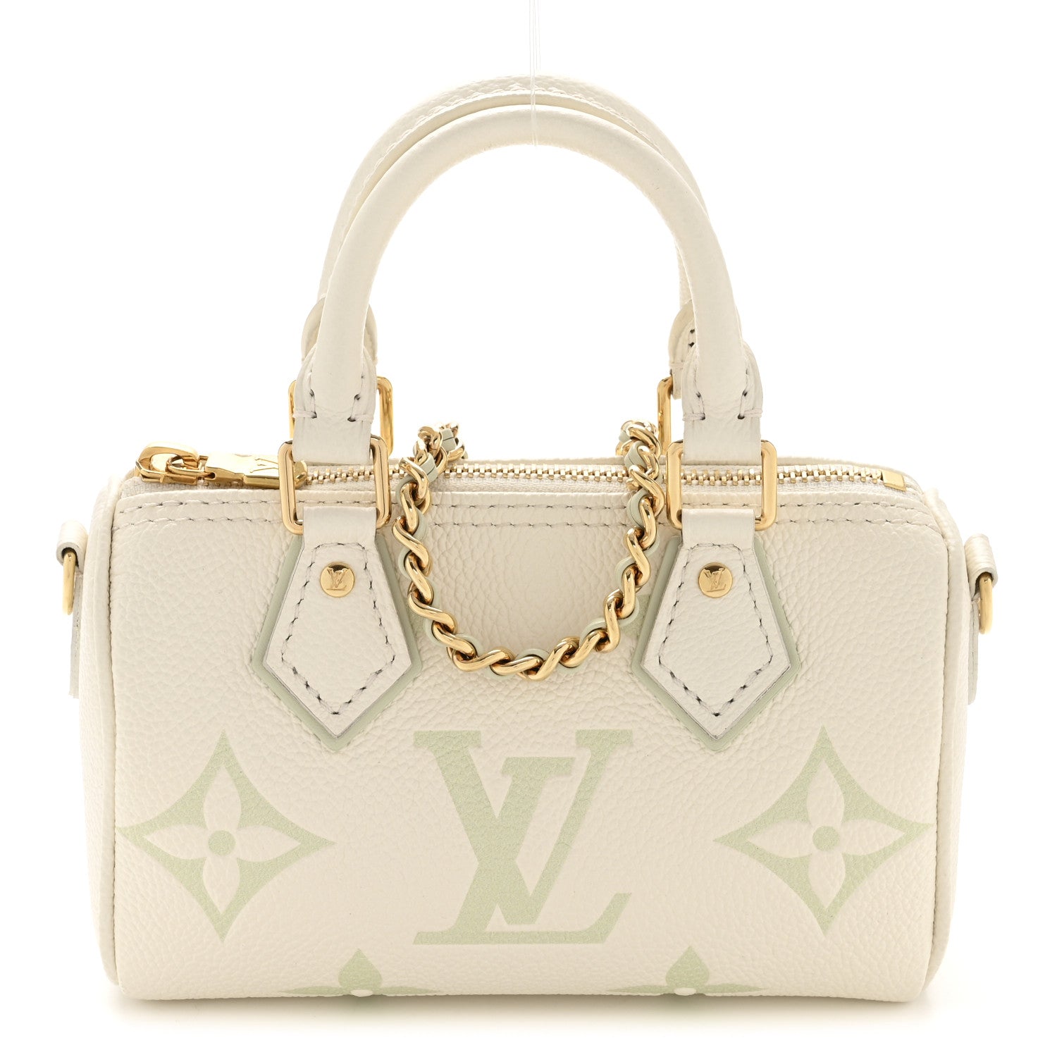 Louis Vuitton Empreinte Monogram Giant Nano Speedy Latte Matcha
