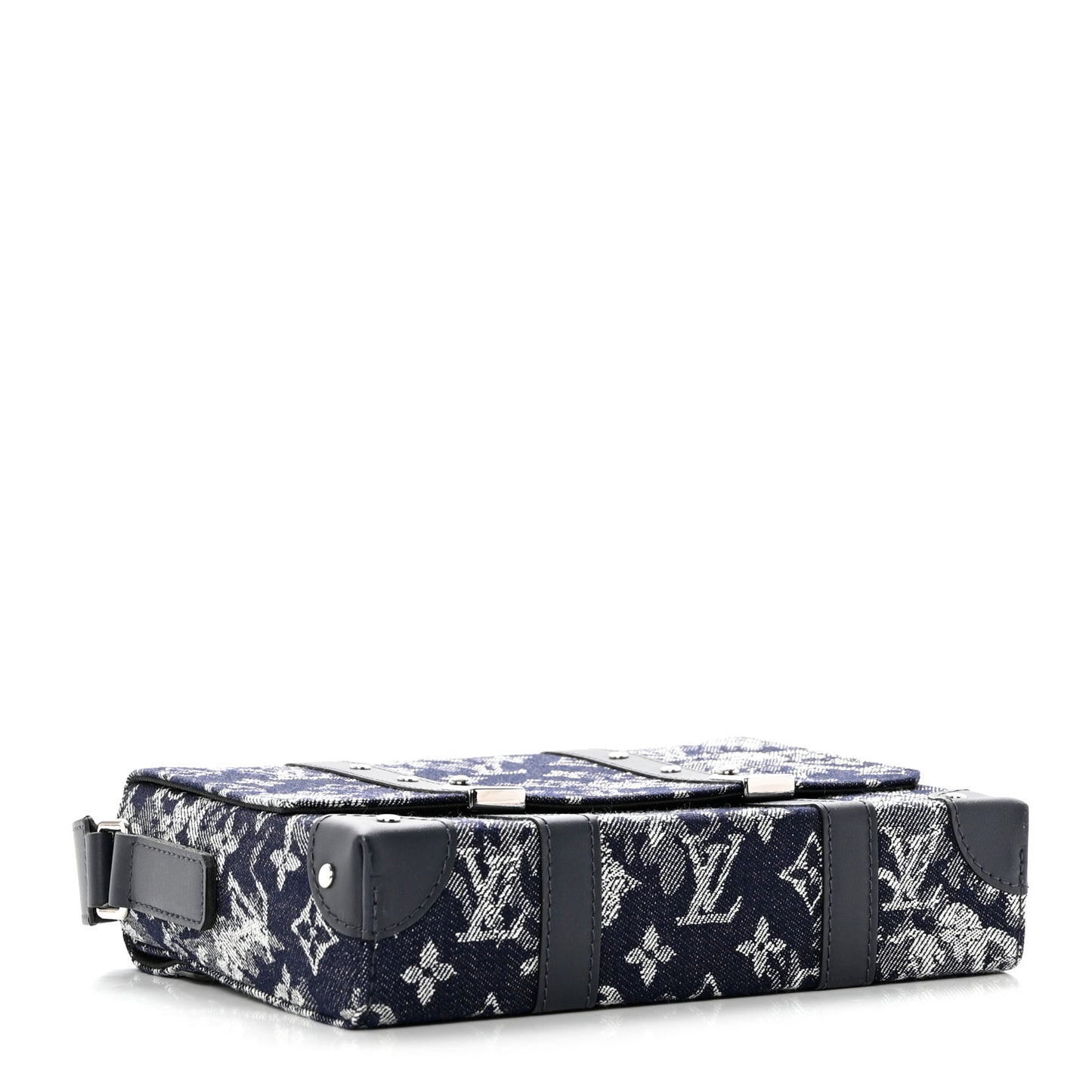 Monogram Tapestry Trunk Messenger Bleu