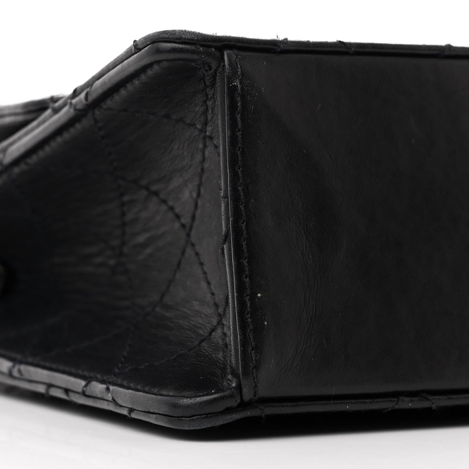 Chanel Calfskin Stitched Medium Single Flap Black 10 of 15