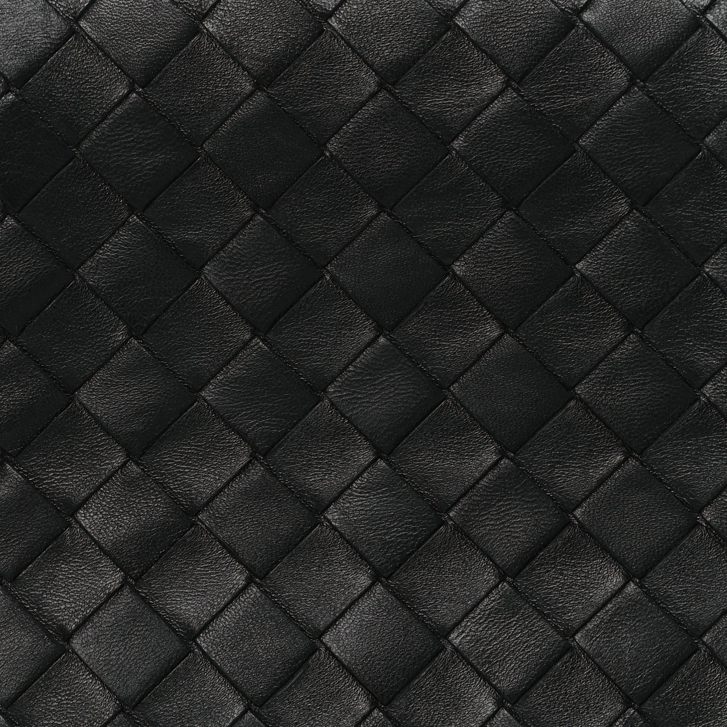 Nappa Intrecciato Trio Pouch On Strap Black